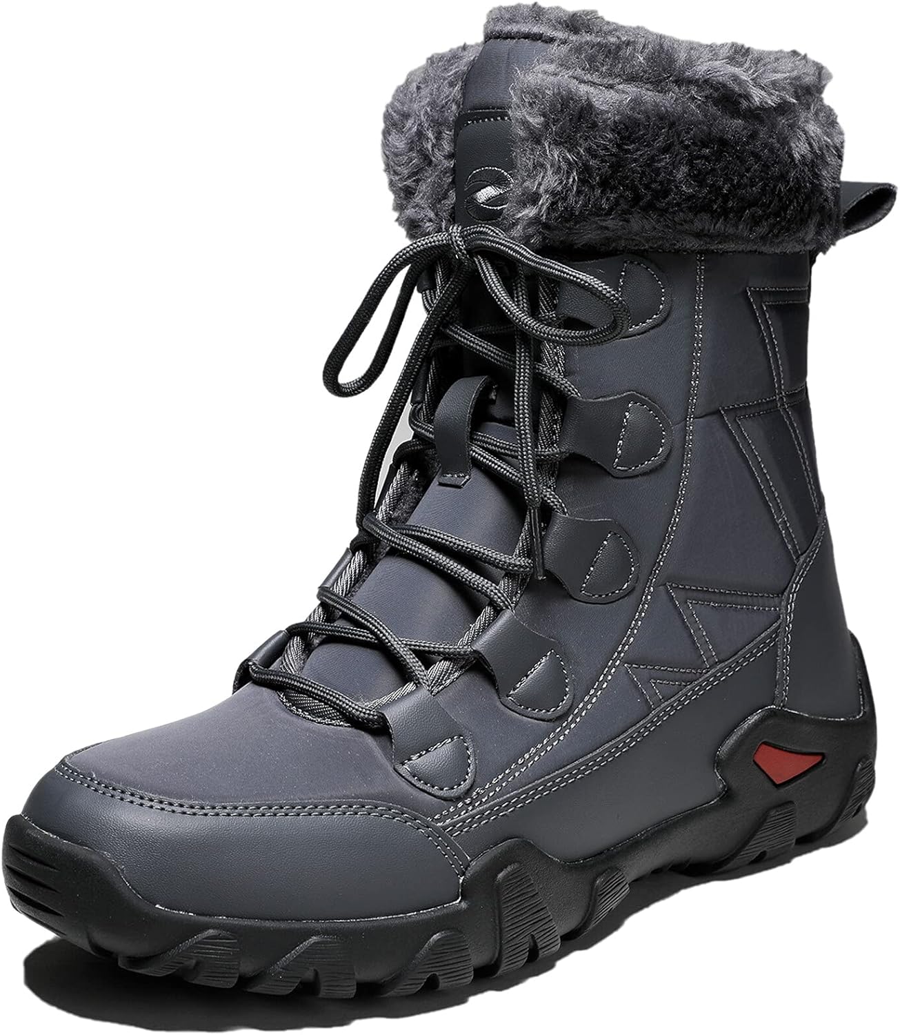 Mens Snow Boots Winter Snow Boots Non-Slip High Top Outdoor Shoes Hiking Walking...