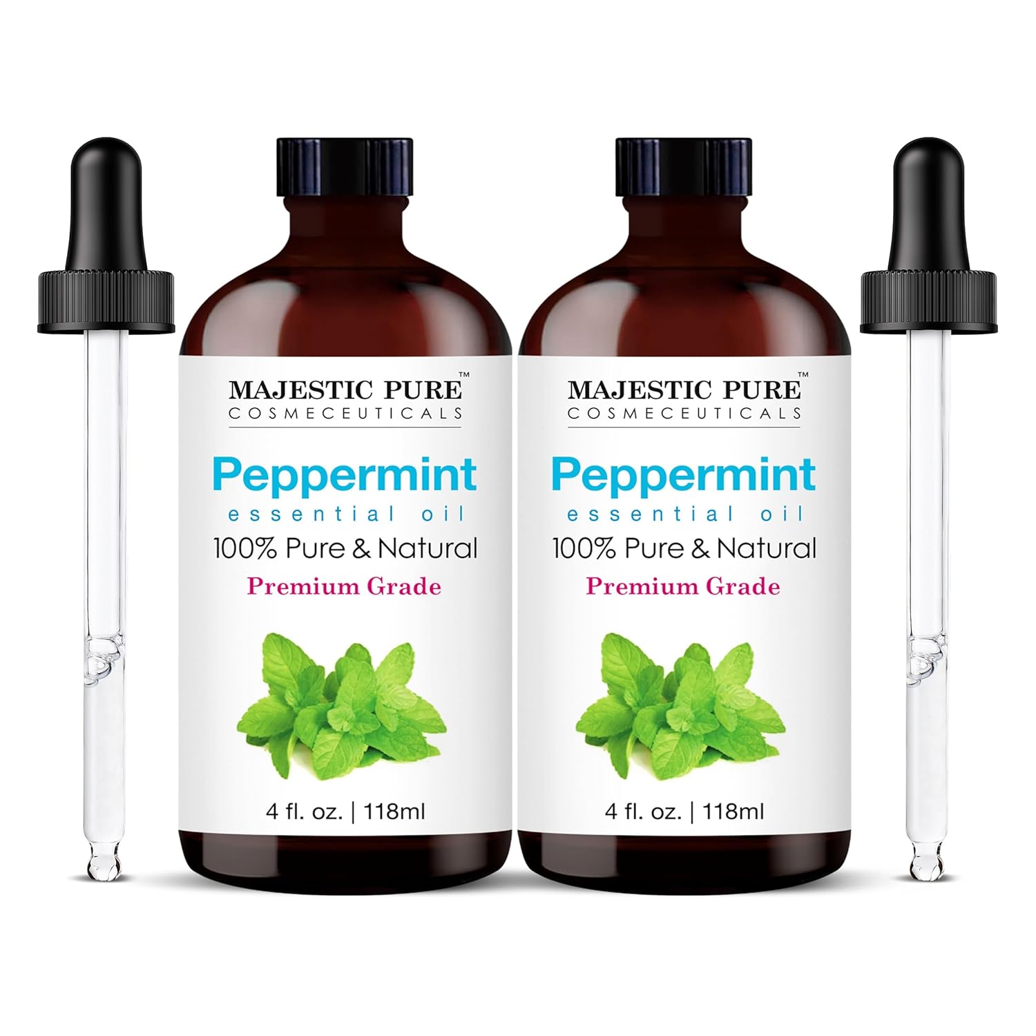 MAJESTIC PURE Peppermint Essential Oil | 100% Pure and Natural Peppermint Oil |...