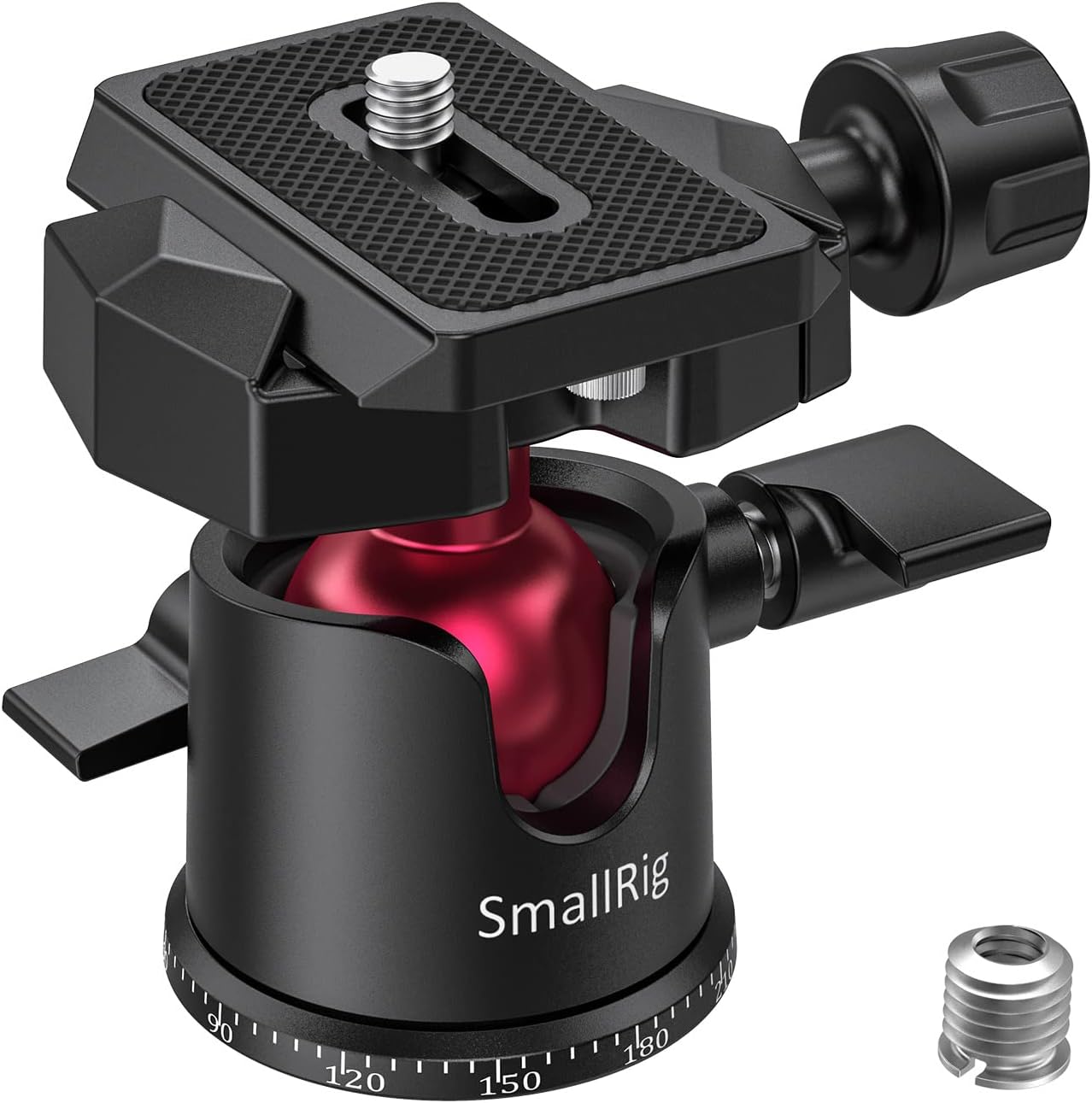SMALLRIG Tripod Ball Head 360° Panoramic, Mini Ball Head with with 1/4" Screw 3/...