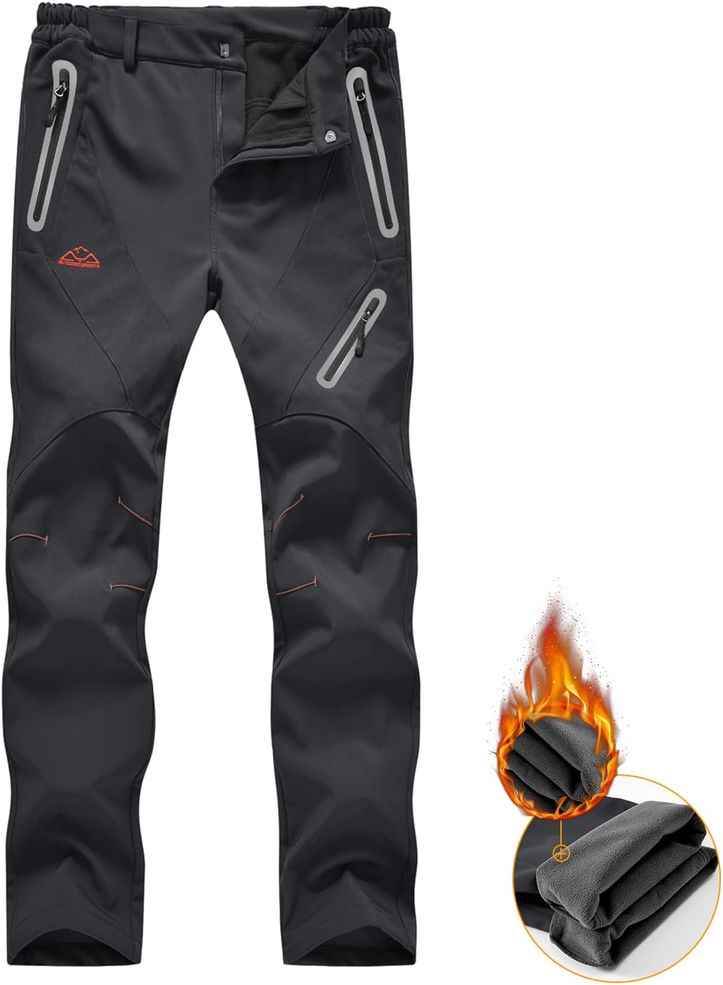 donhobo Womens Walking Waterproof Trousers Thermal Fleece Lined Ladies Winter Ou...