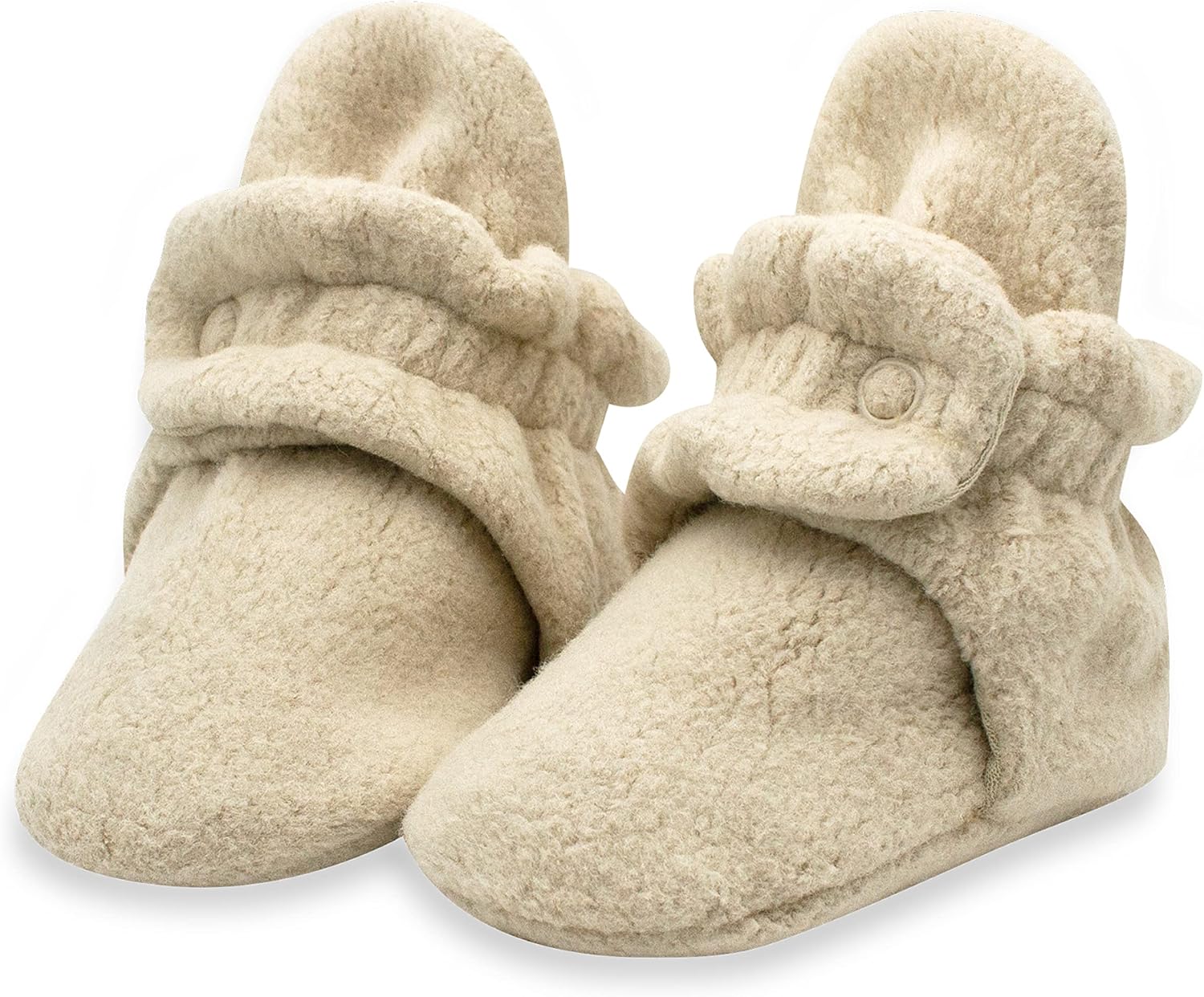 Zutano Unisex Fleece Baby Booties, Two Snap Closure, Newborn to 24 Months 12 Mon...