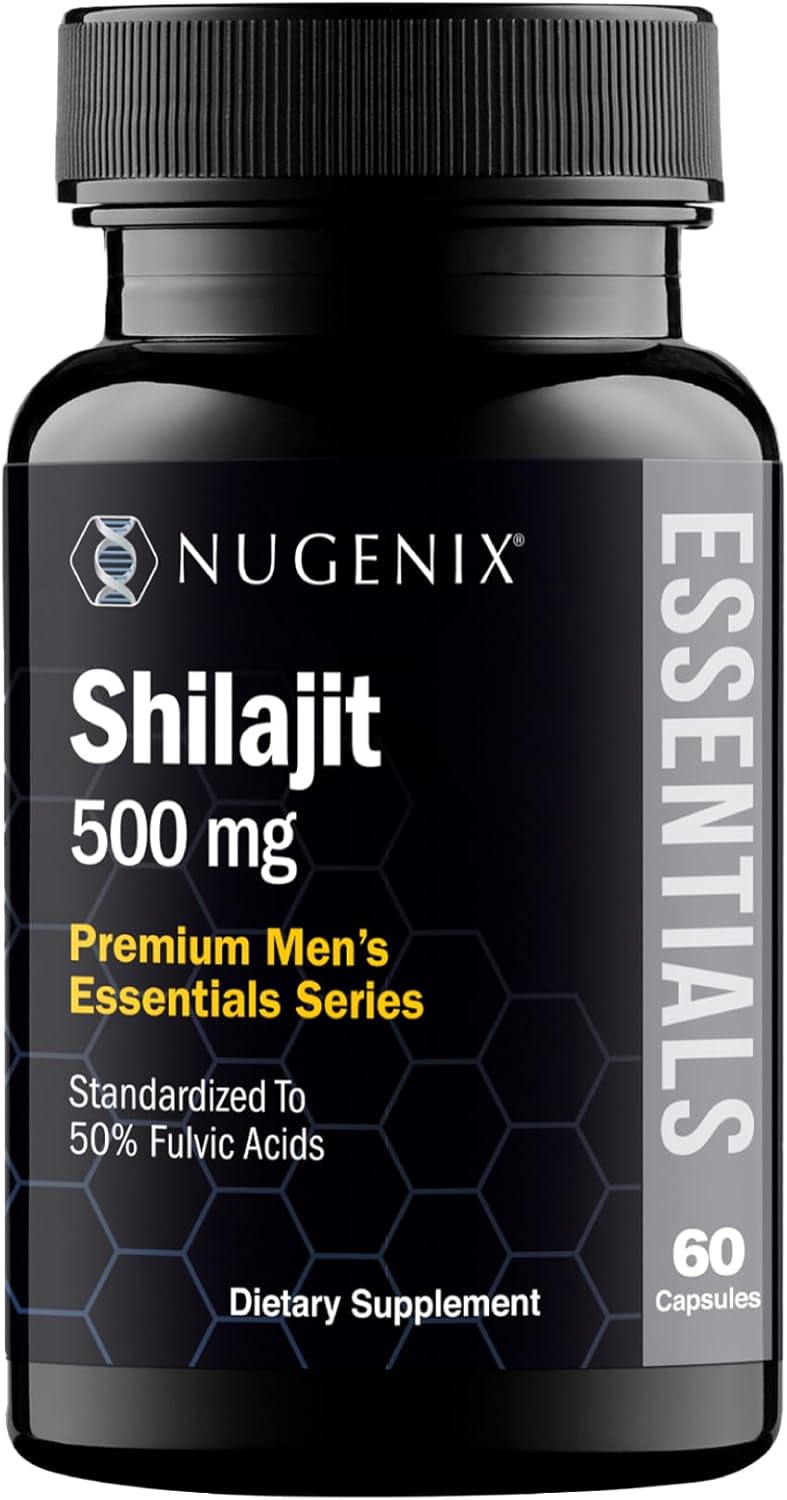 Nugenix Essentials Shilajit Capsules Supplement - 500mg, Standardized to 50% Ful...