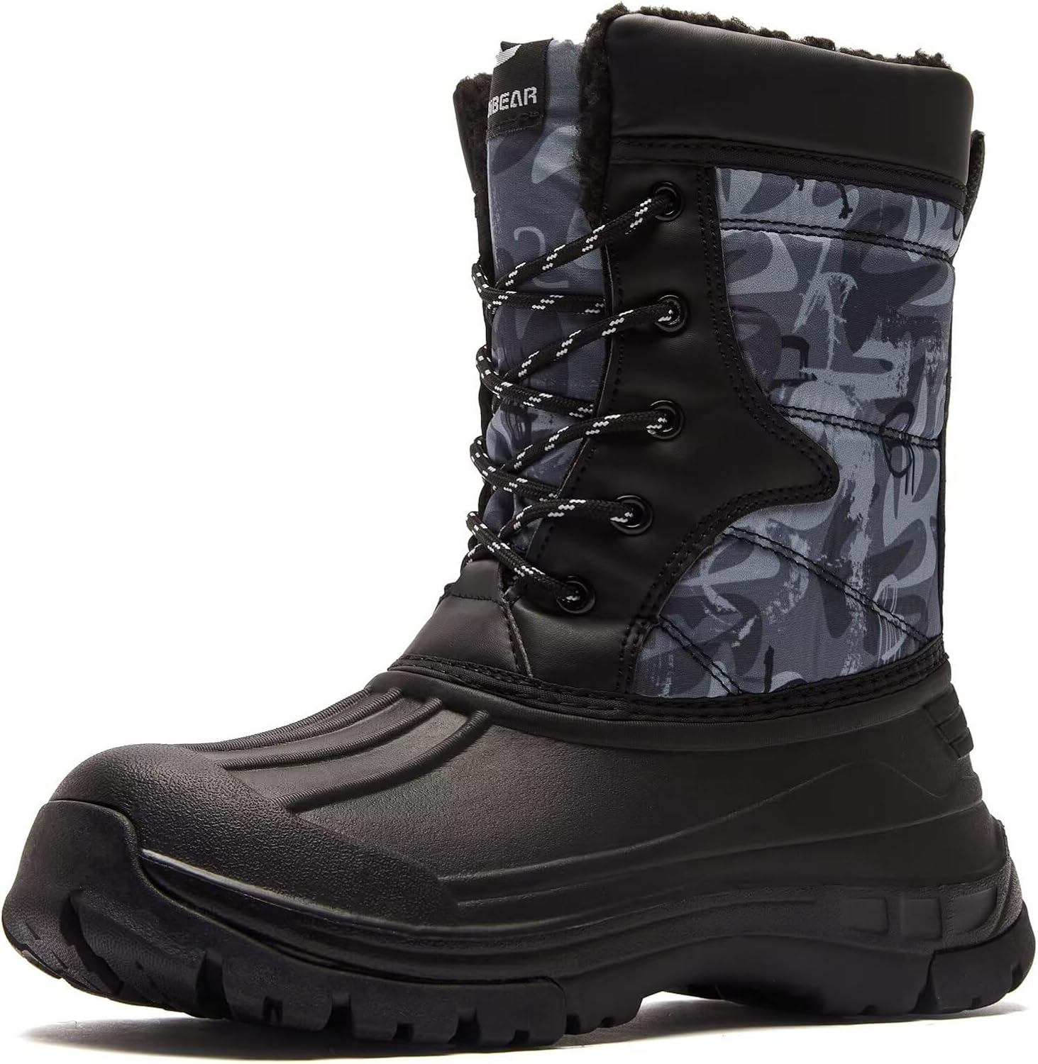 HOBIBEAR Boys Waterproof Winter Snow Boots with In...