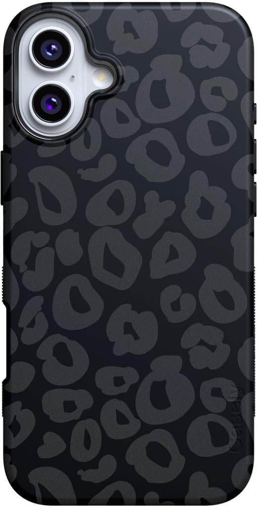 Casely iPhone 16 Plus Case | Into The Wild | Black Leopard | Bold Protective Cas...