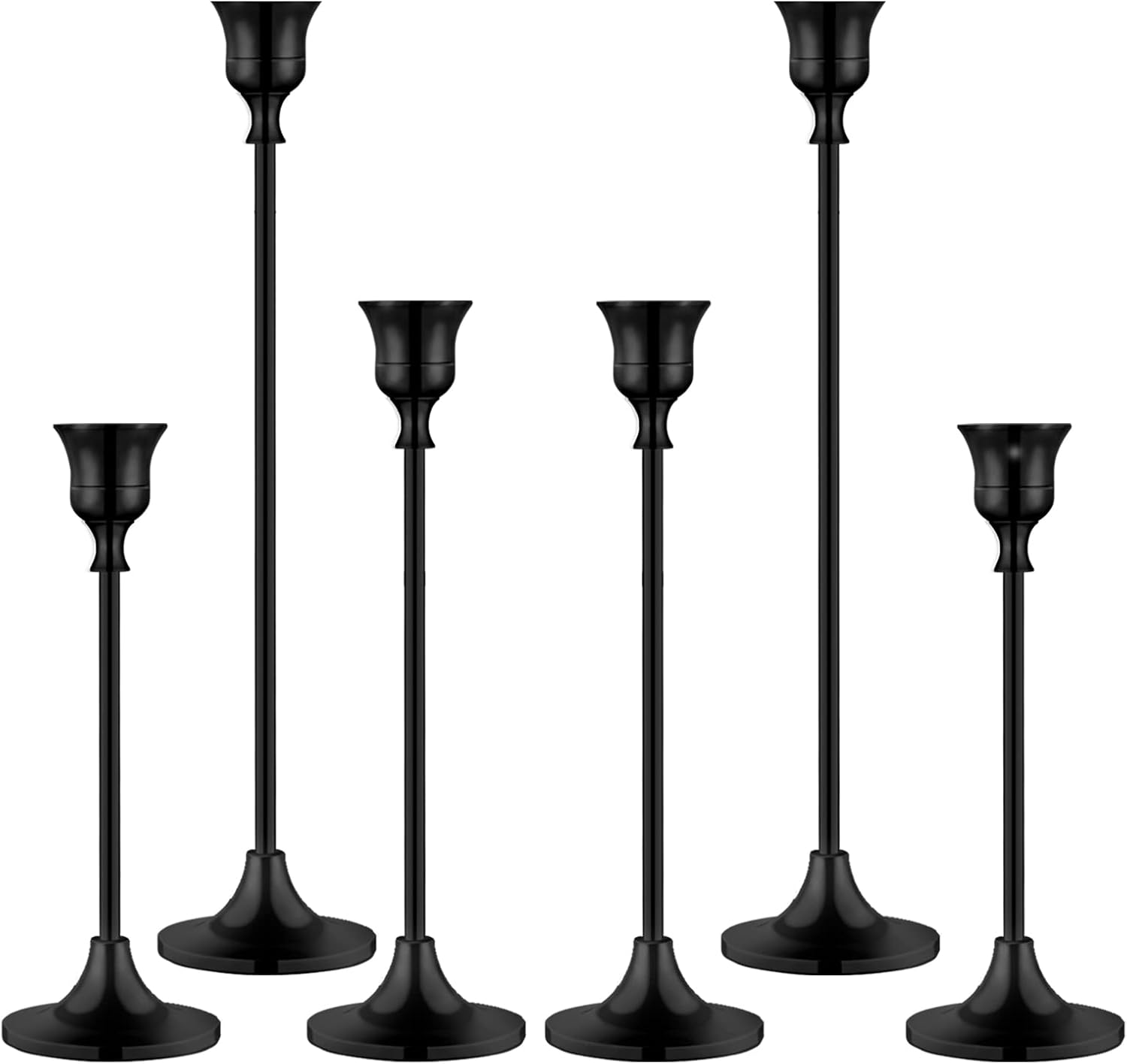 Candlestick Holders,Taper Metal Candle Holder for Candlesticks Black Candelabra...