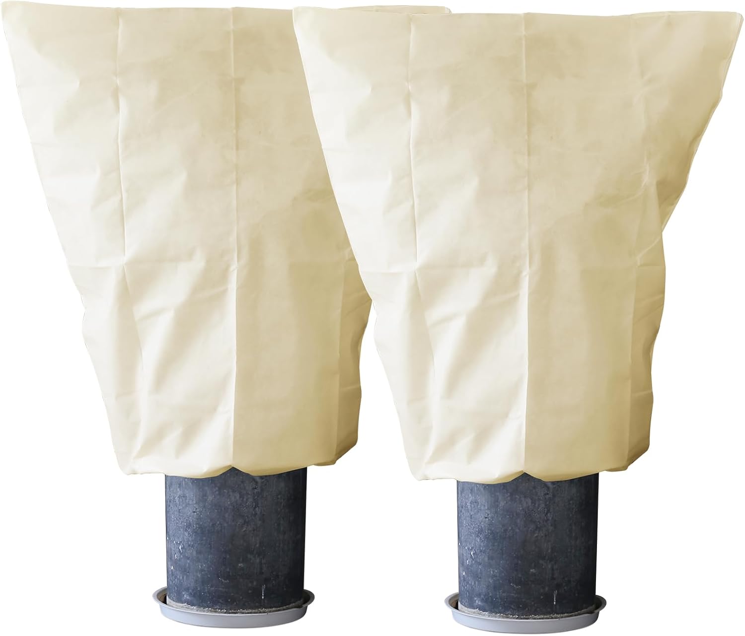 Garden Fleece Plant Frost Protection: 70GSM 2 Pack 100cm×120cm Horticultural Fle...