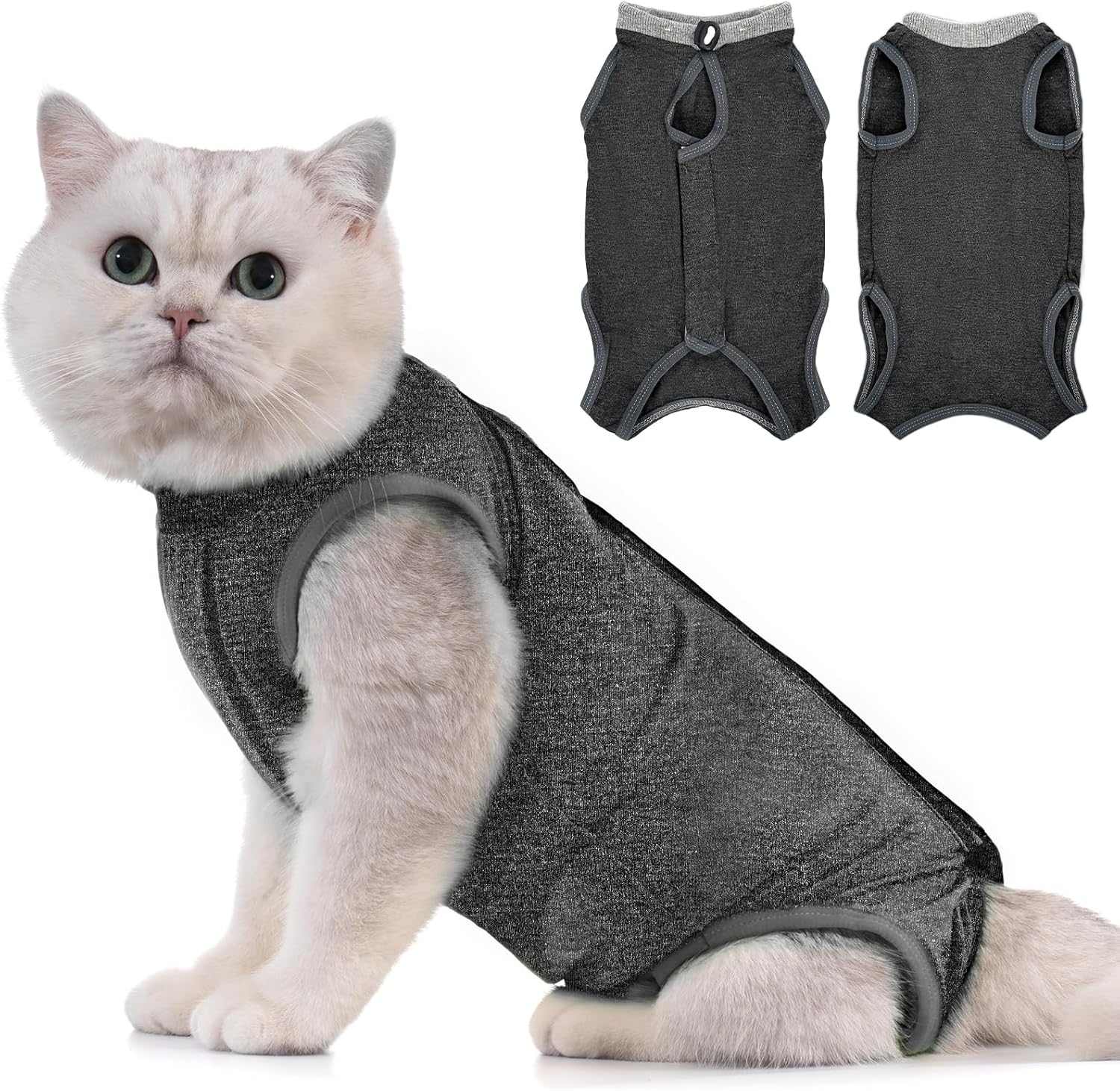 Avont Cat Recovery Suit Post Surgery, Elizabethan Collar & Cone Alternative, Kit...