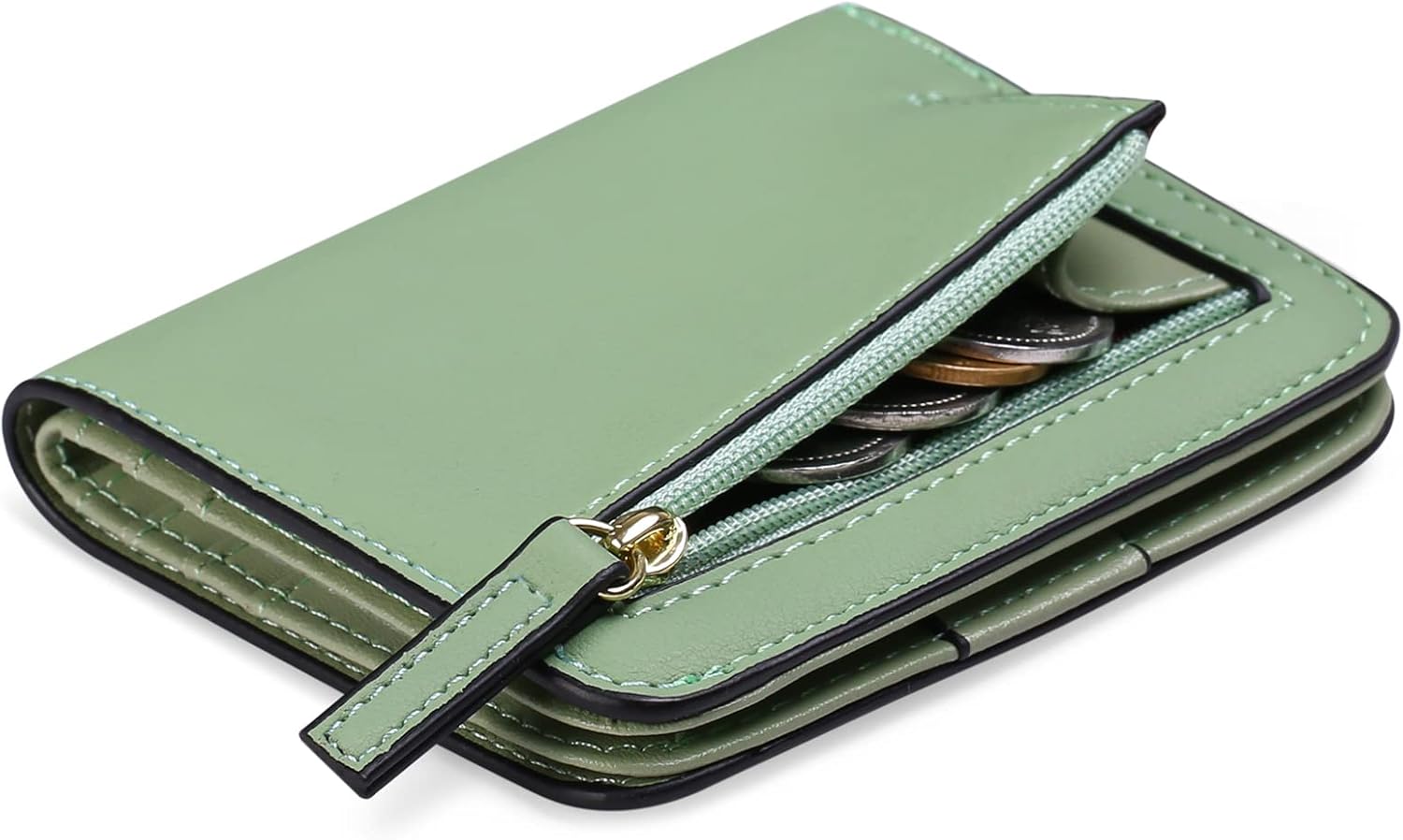 GAEKEAO Women's Wallet RFID Blocking Leather Compact Bi-fold Wallet for Woman Zi...