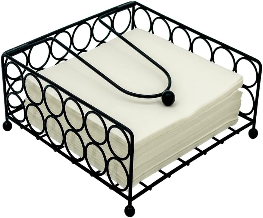 Amador Flat Napkin Holder for Kitchen & Dining Table, Modern Napkin Basket Holde...