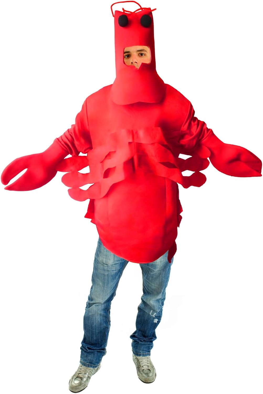 Adult Lobster Fancy Dress Halloween Costumes Funny Fress Up Suit Animal Performa...