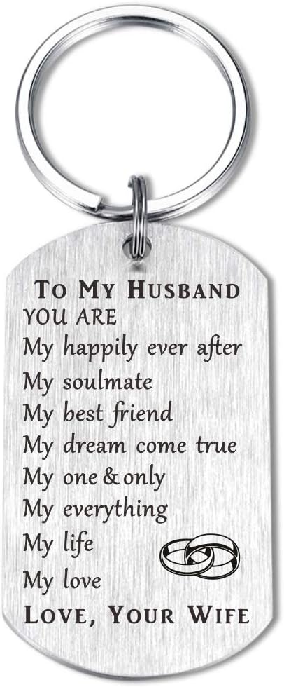CPLJW Soulmate Anniversary Valentine Wedding Keychain Gifts for Love Husband Wif...