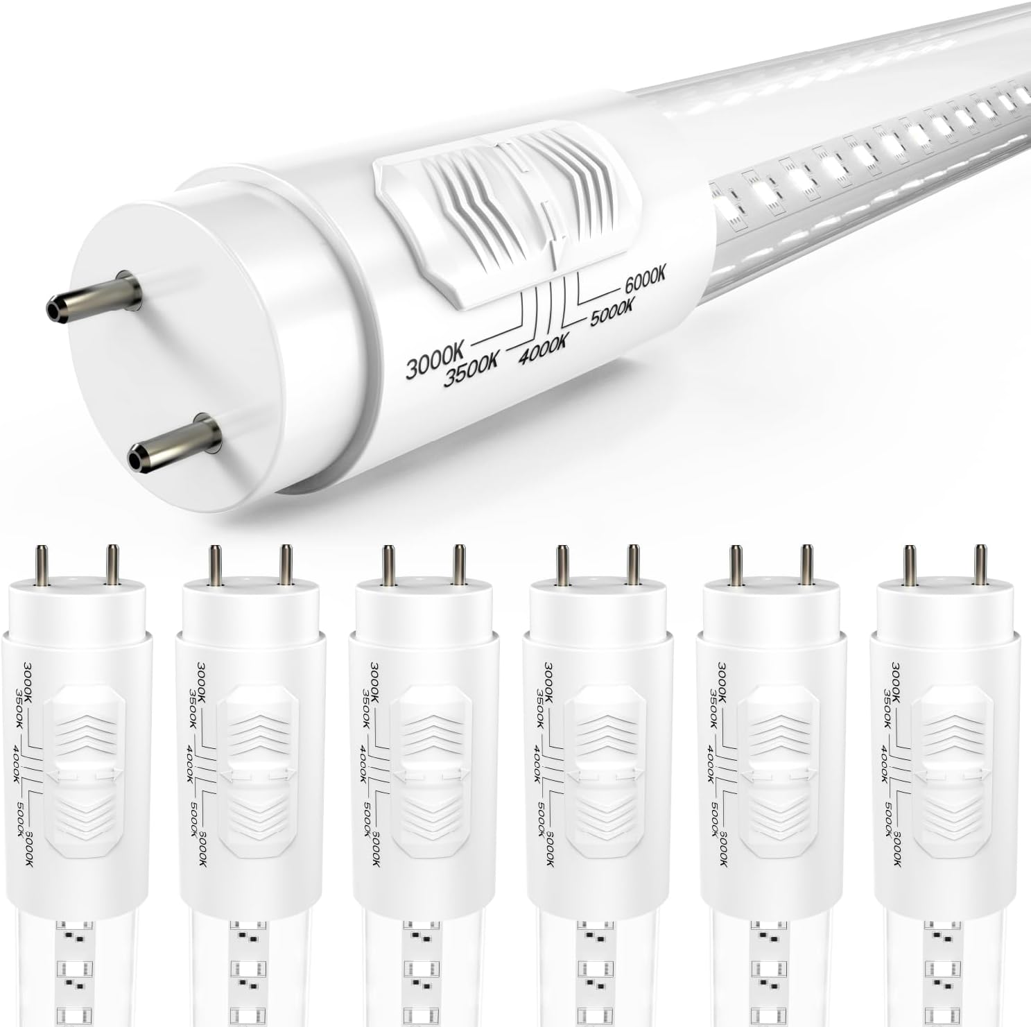 Sunco 6 Pack T8 LED Bulbs 4 Foot, LED Fluorescent Tube Replacement, 4ft LED Tube...