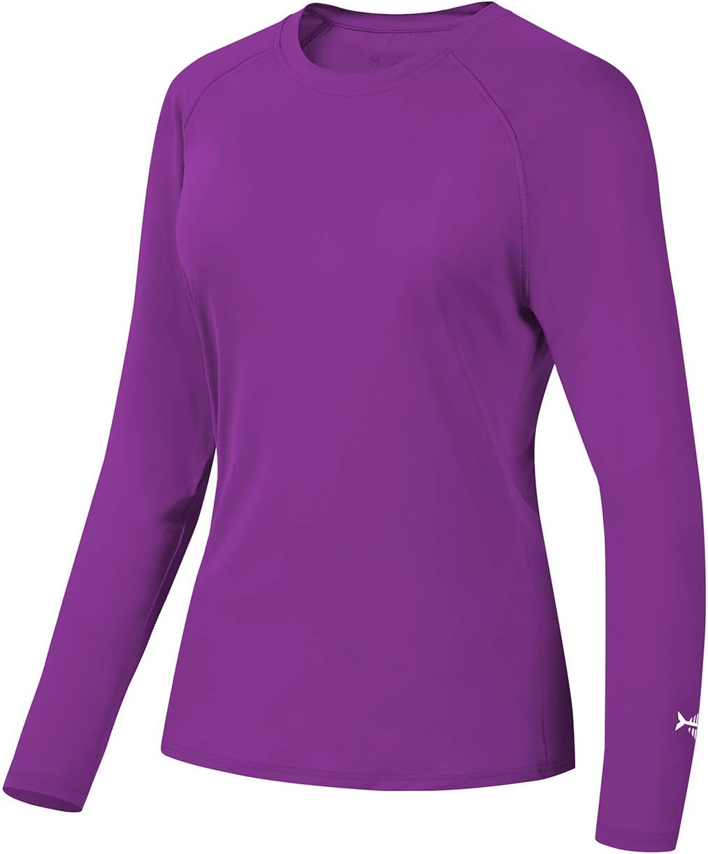BASSDASH Women’s UPF 50+ UV Sun Protection T-Shirt Long Sleeve Fishing Hiking Pe...