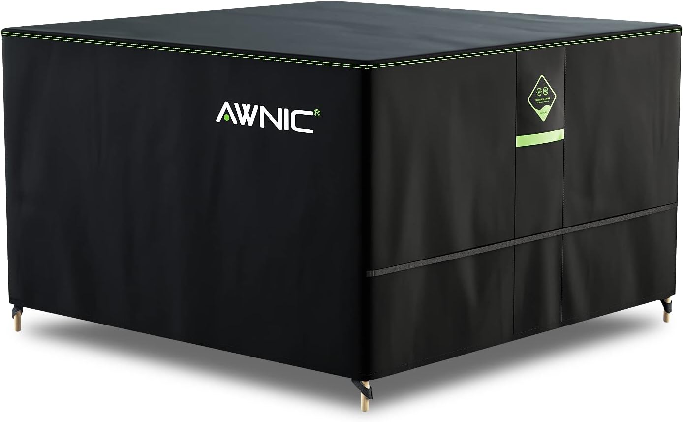 AWNIC Garden Furniture Covers Waterproof Heavy Duty 420D Oxford, Windproof Anti-...