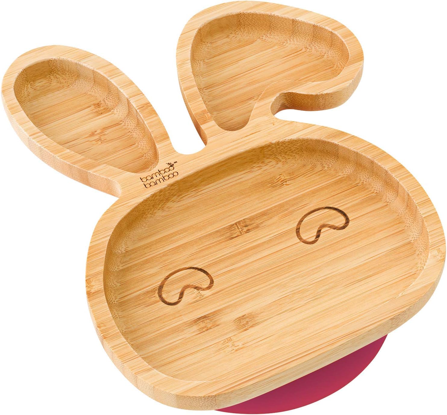 bamboo bamboo Baby Plate and Toddler Plate, Suction Plate for Feeding and Weanin...