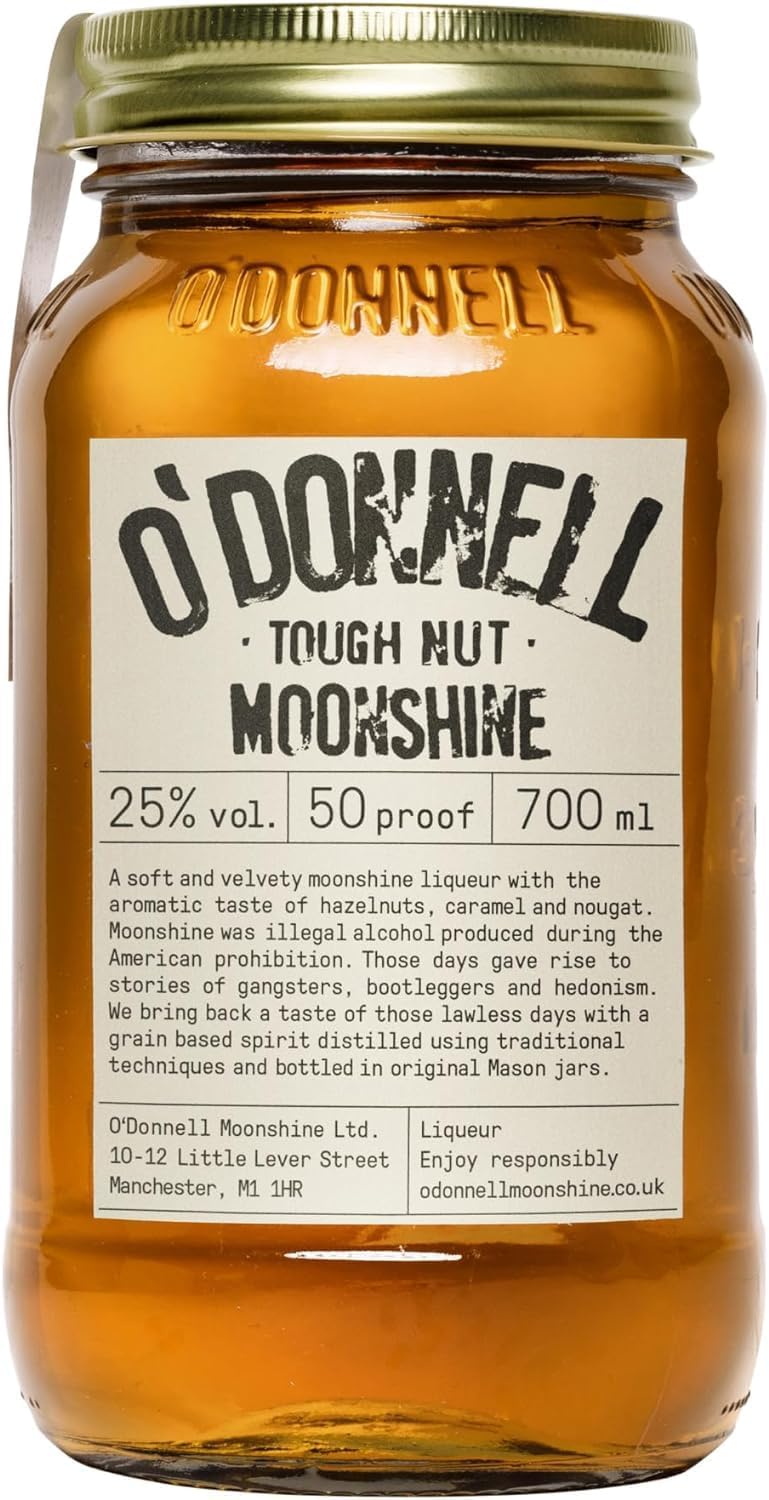 O'Donnell Moonshine Liqueur "Tough Nut" | 700ml | Natural Ingredients | Vegan |...