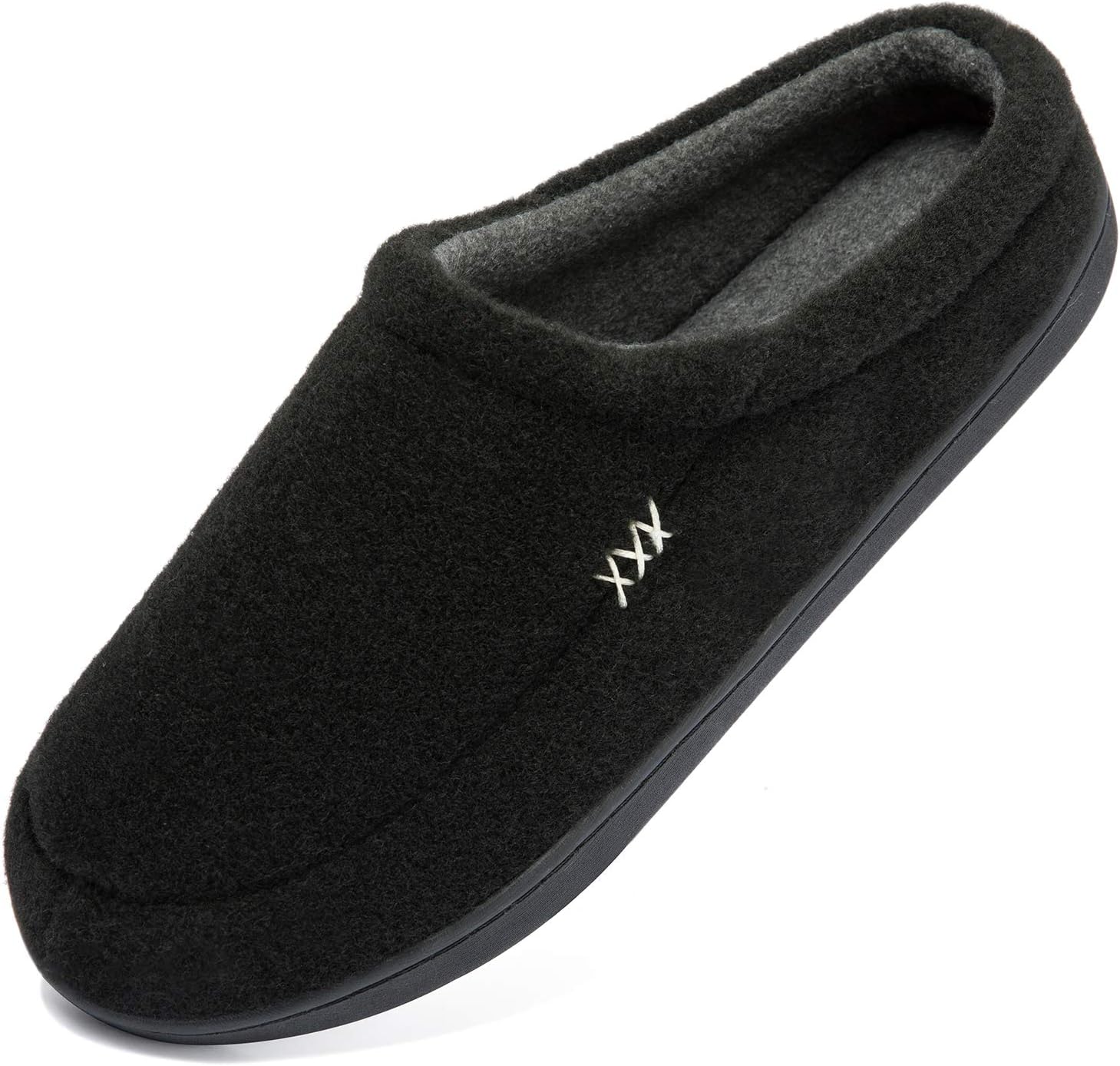 NewDenBer Men's Comfy Memory Foam Slippers Soft Plush Fleece Lined Slip on Indoo...