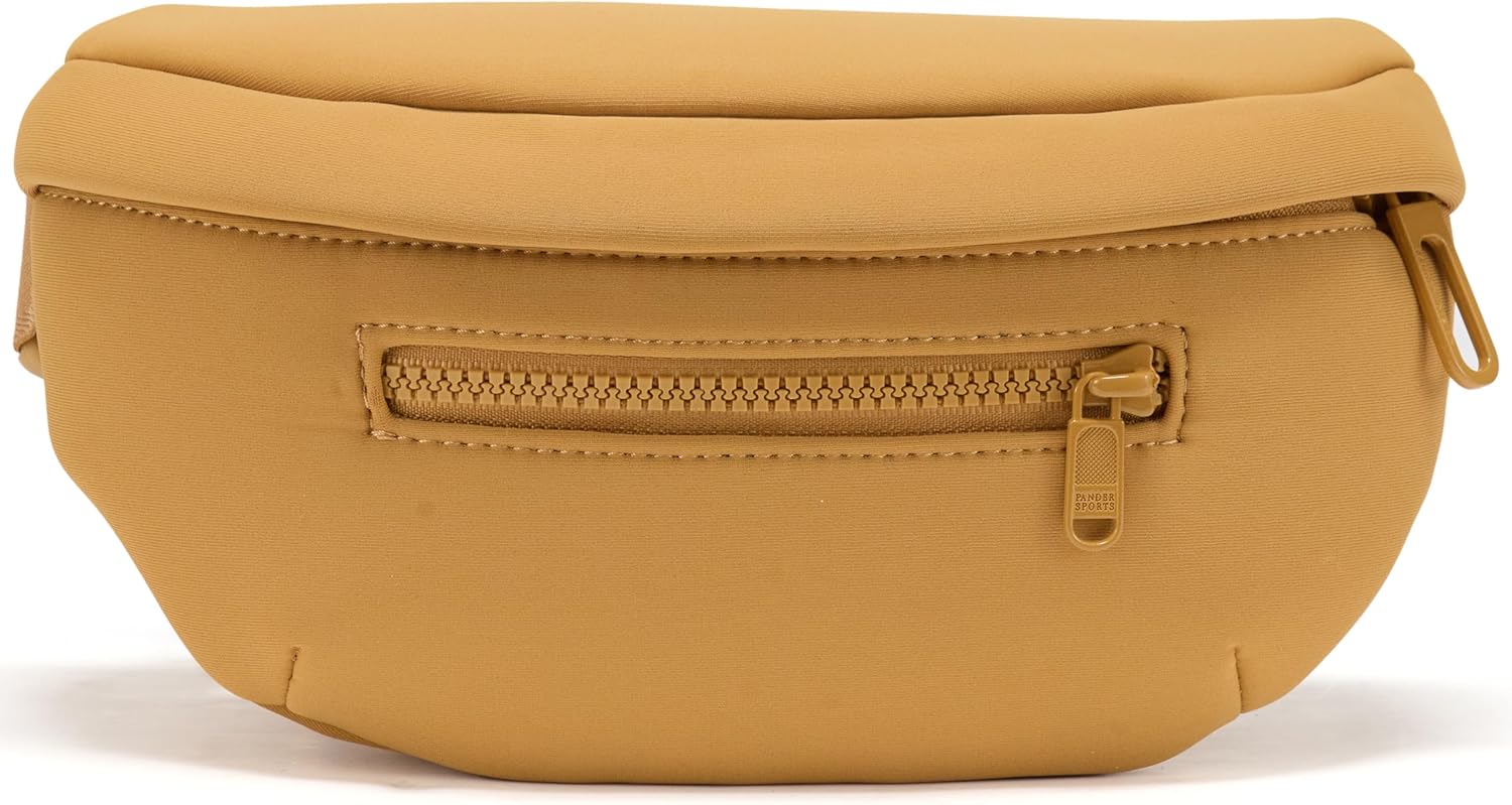 Neoprene Fanny Pack 3 Pockets Waist Bag for Men & Women Fashion Water Resistant...