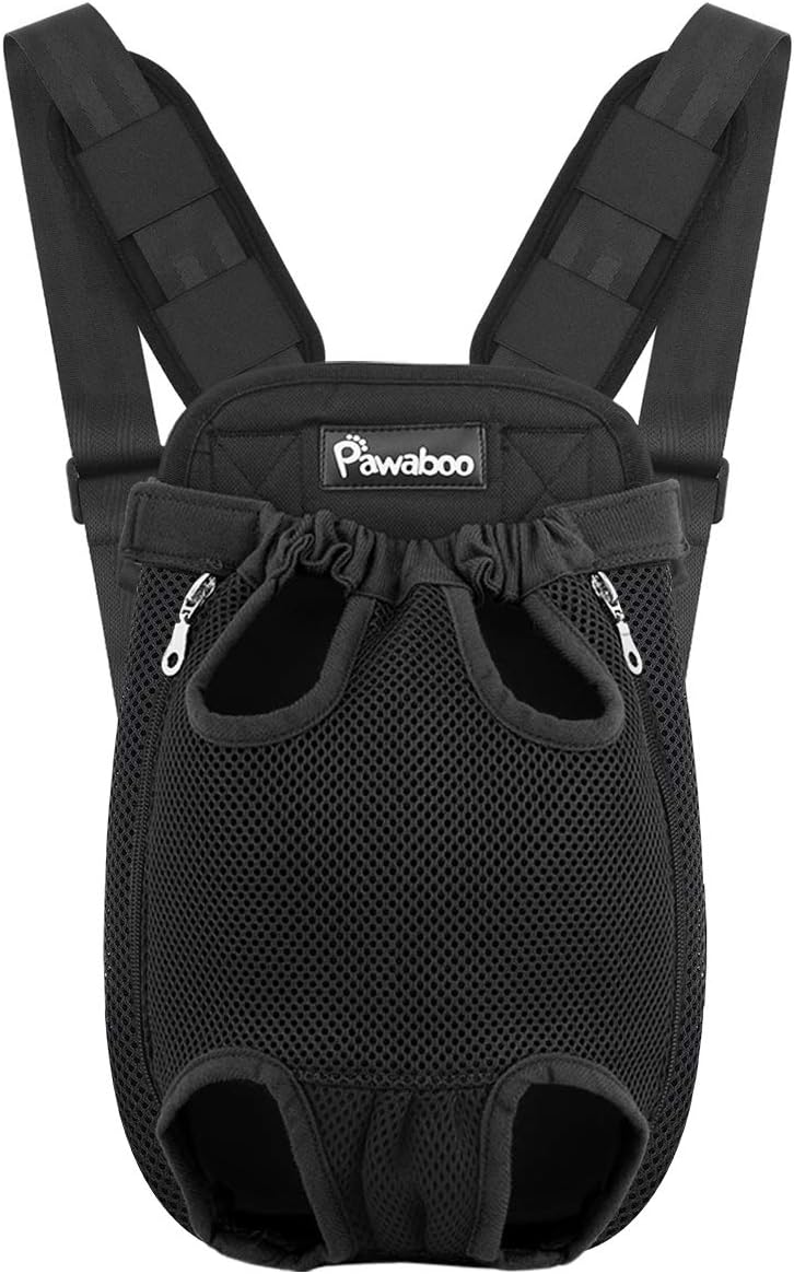 Pawaboo Adjustable Pet Carrier Backpack, Pet Front Dog Carrier Backpack, Legs Ou...