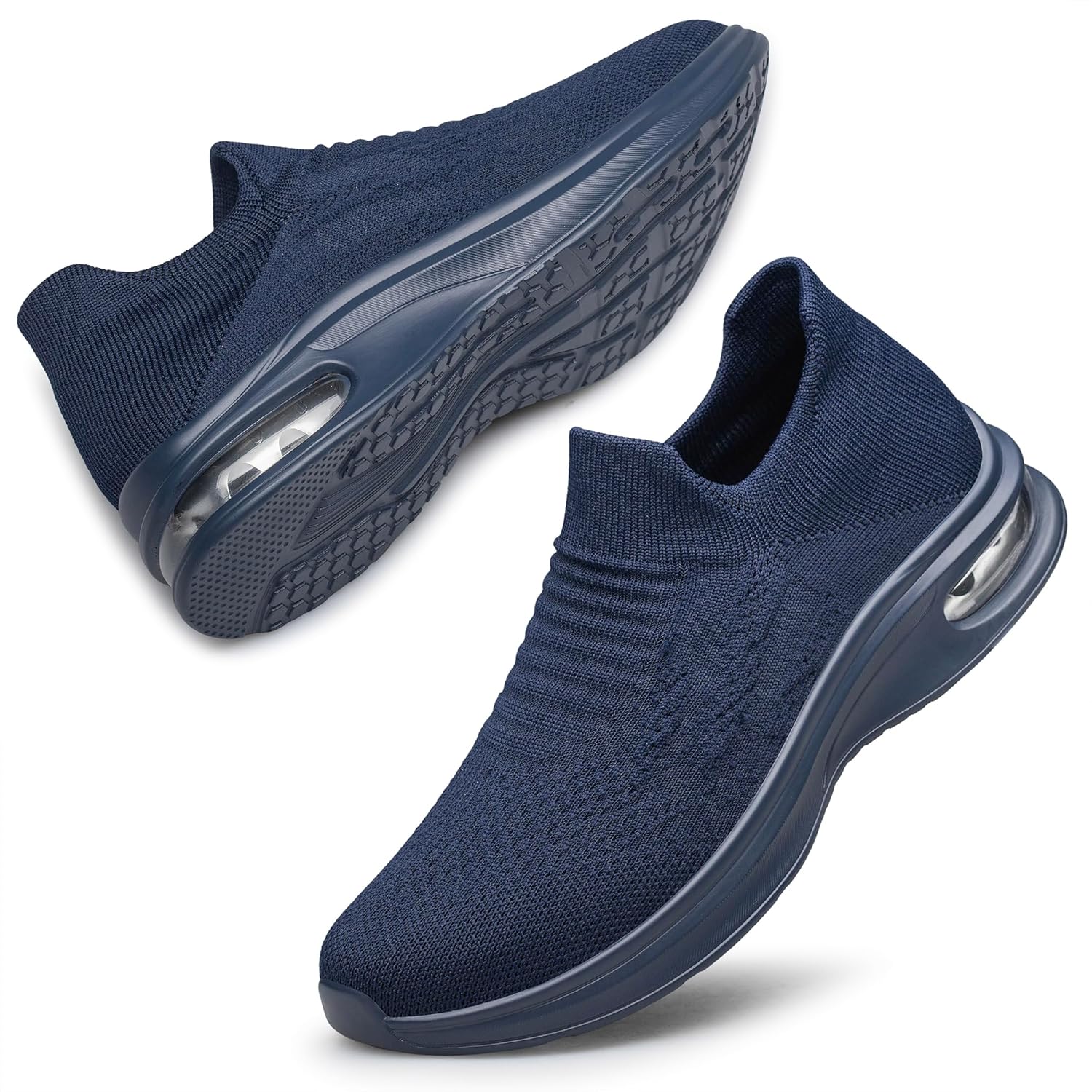 Womens Slip On Trainers Walking Shoes Non Slip Running Shoes Breathable Workout...