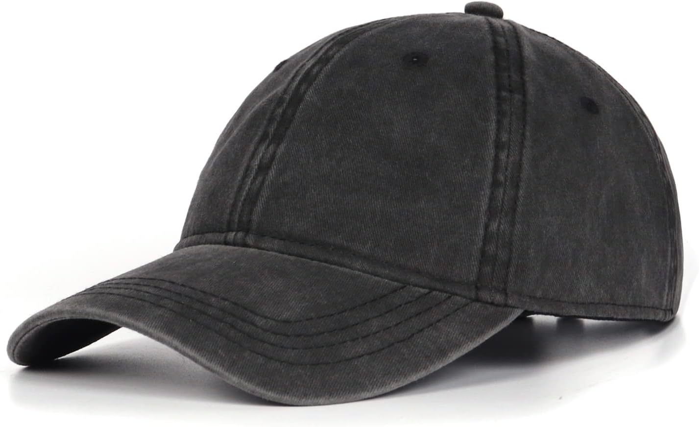 Zylioo XL/XXL Washed Cotton Baseball Cap,Large Pigment Dyed Running Caps,Big Vin...