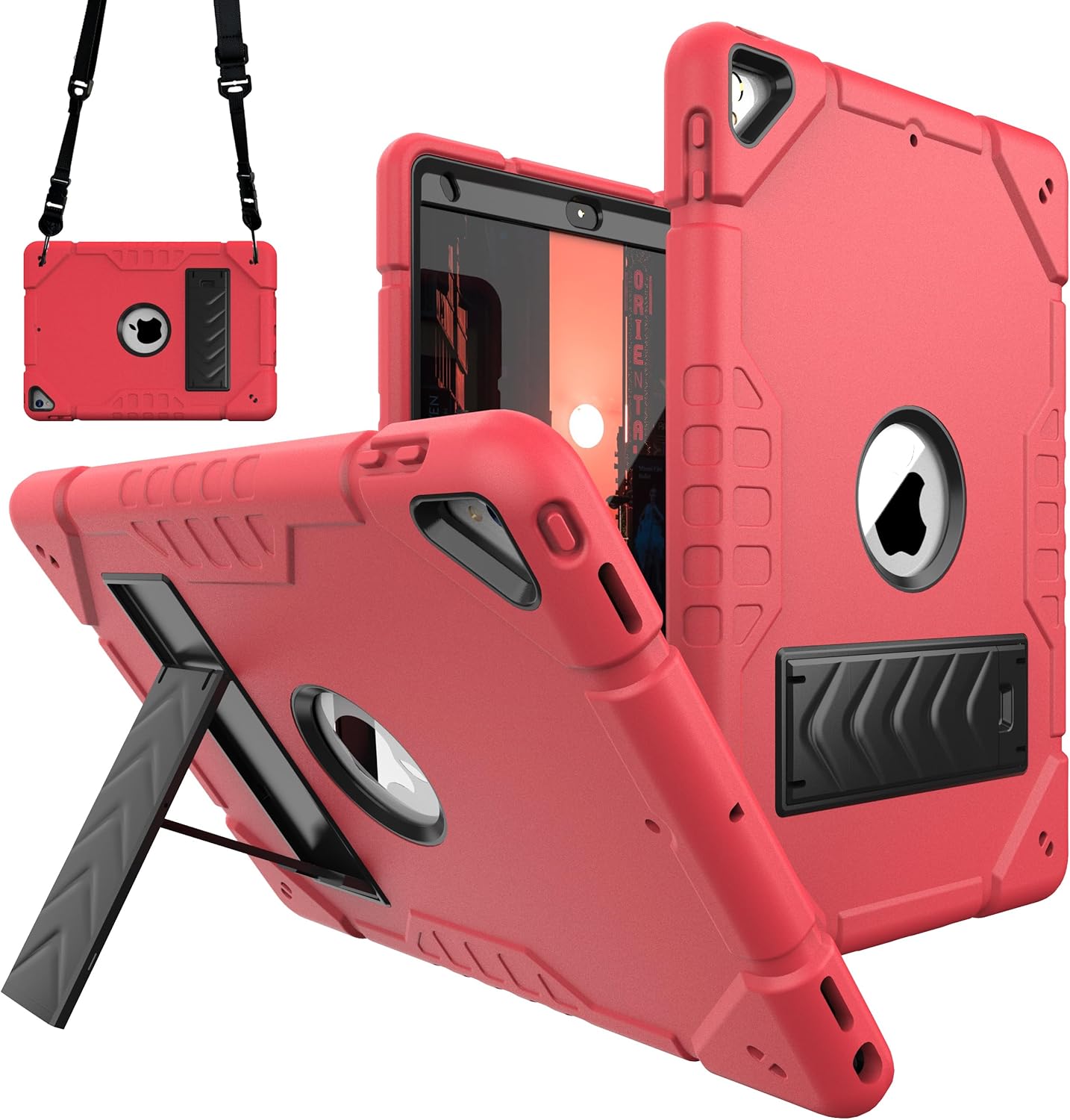 Case for iPad 9th/ 8th/ 7th Generation 10.2 inch (2021/2020/2019),Cases with 2 A...