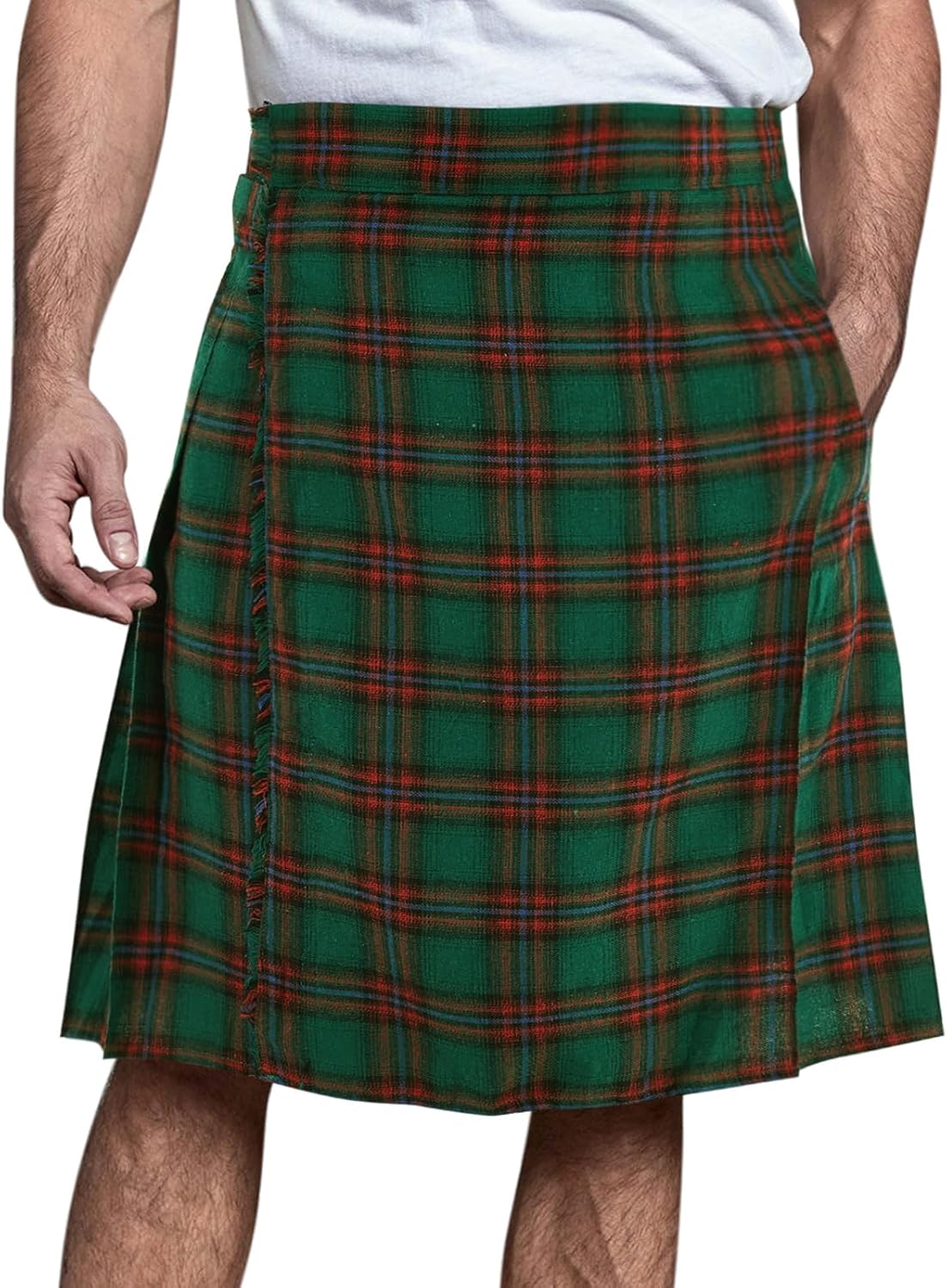 Mens Utility Kilt Pin Scottish Tartan Apparel Black & Irish Hybrid Royal Stewart...