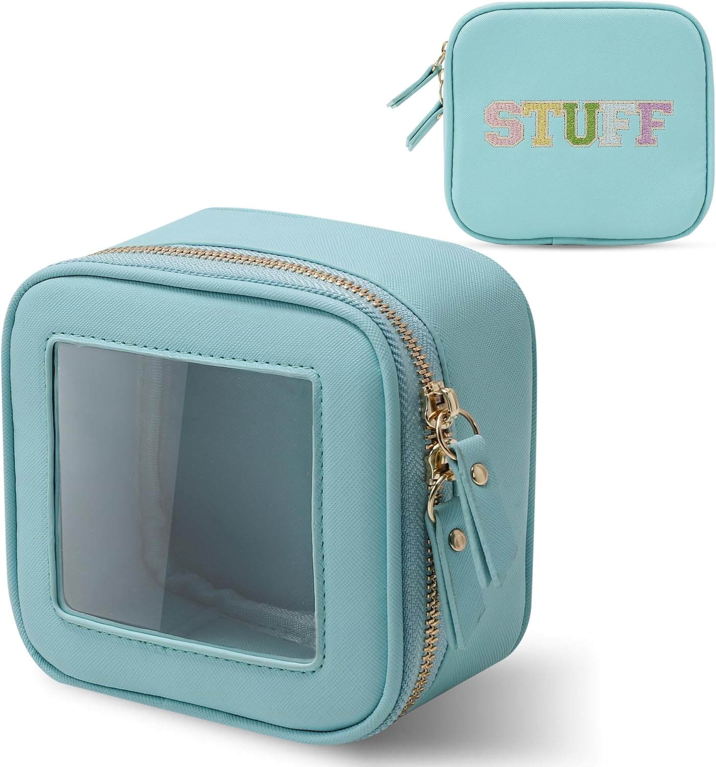 Clear Cosmetic Bag Mini Big Makeup Bag Stuff Bag Women Clear Pouch Cosmetics Bag...