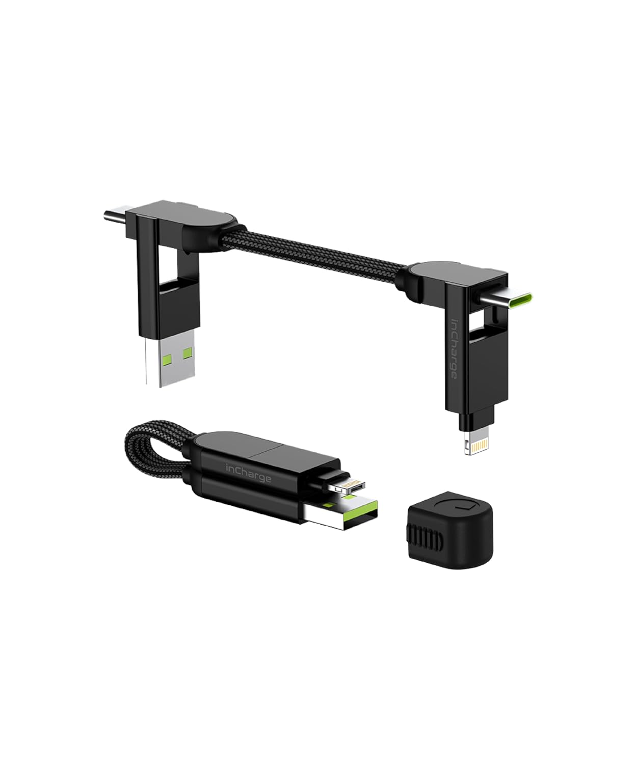 Rolling Square inCharge X - USB C Charger Cable, Lightning Cable for Smartphone,...