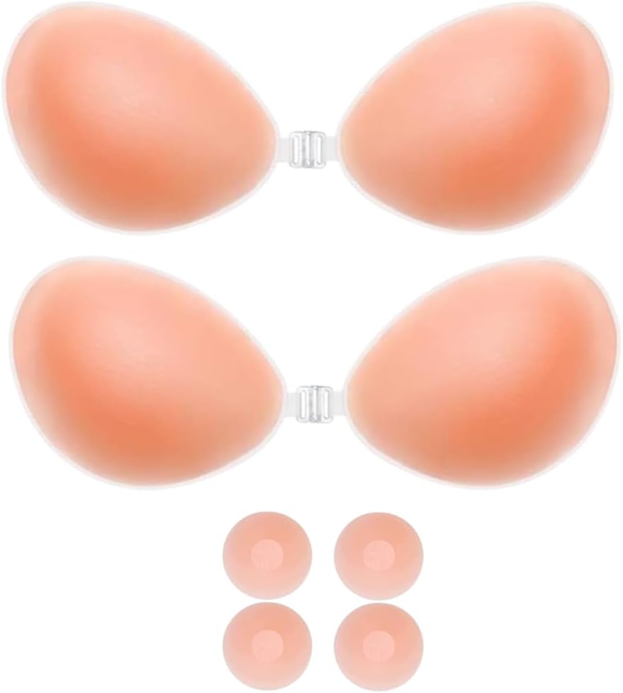 ANASH Sticky Bra, Stick on Bra for Women with 2 Nipple Covers, Women Silicone St...