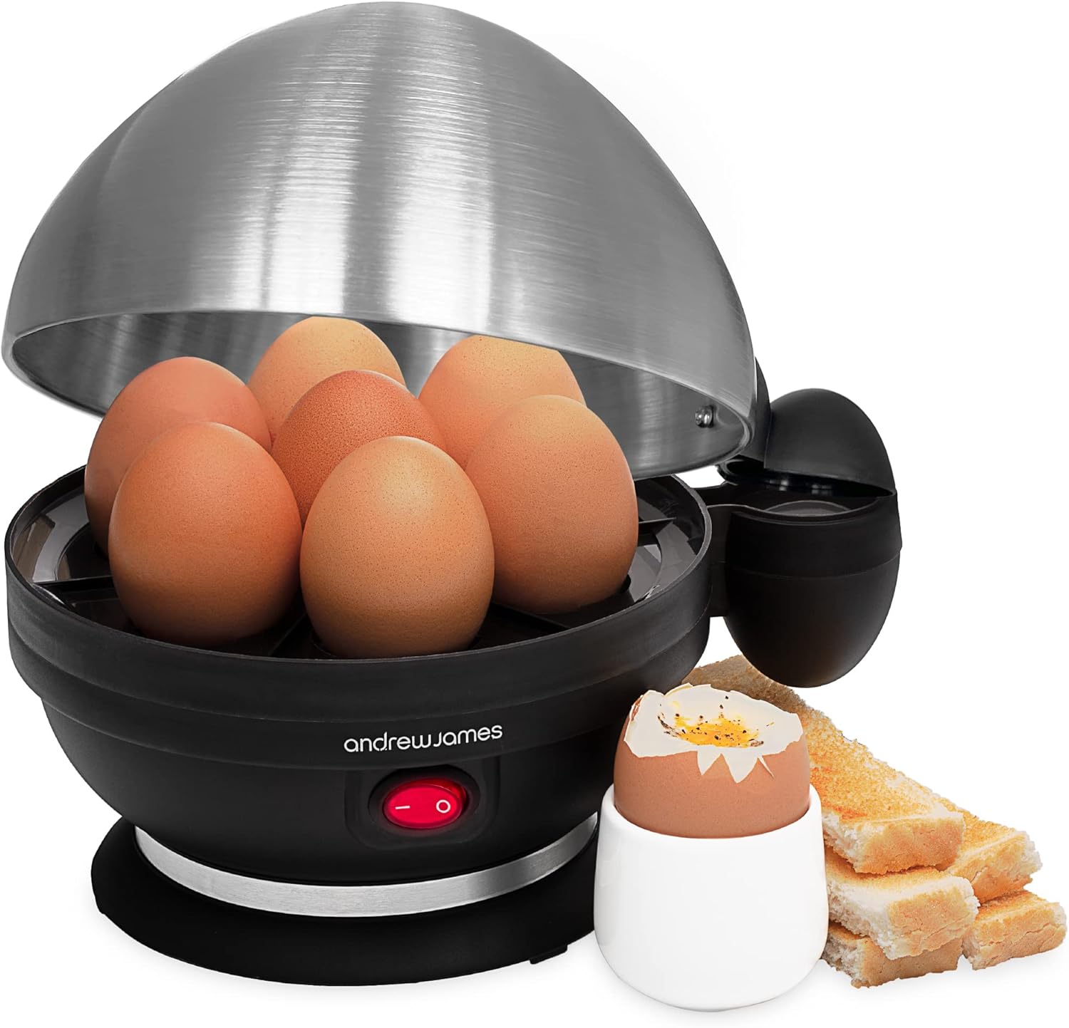 Andrew James Egg Boiler Poacher Electric Cooker wi...