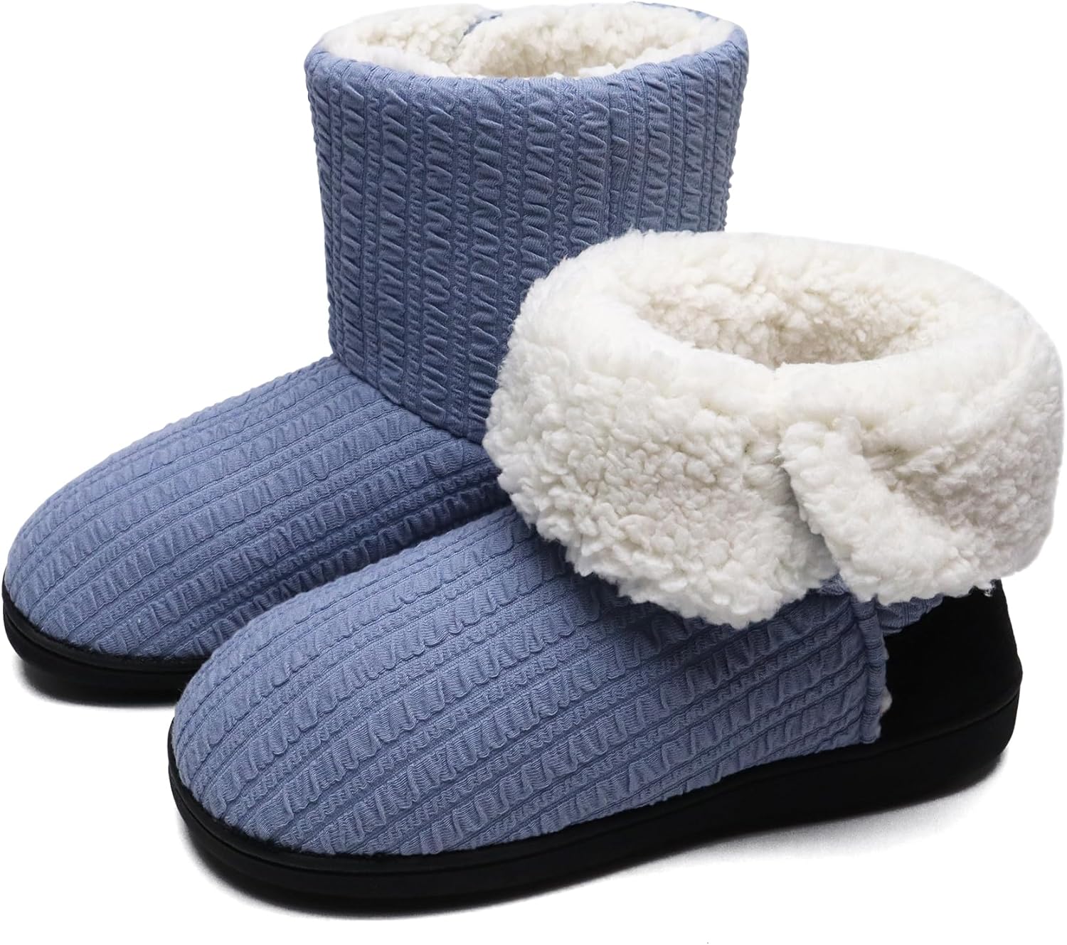 ONCAI Women's Slippers Comfort Knit Boots Winter Warm Outdoor Indoor Shoes 7-8 R...