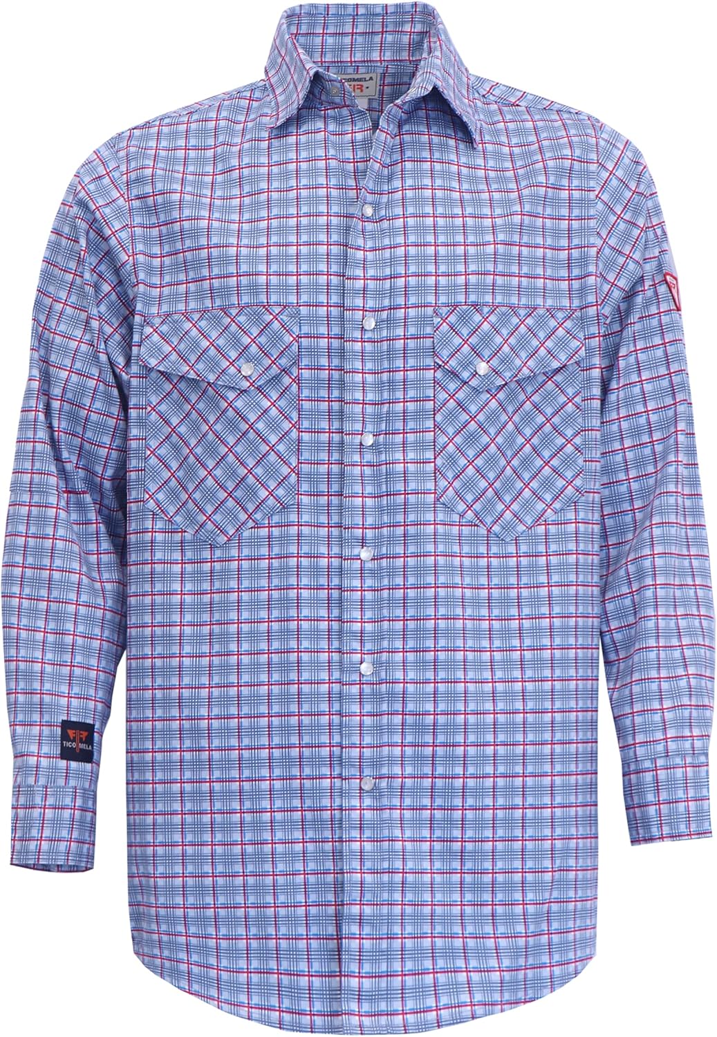 TICOMELA FR Shirts for Men Flame Resistant Shirt CAT2 Light Weight 6.5oz Fire Re...