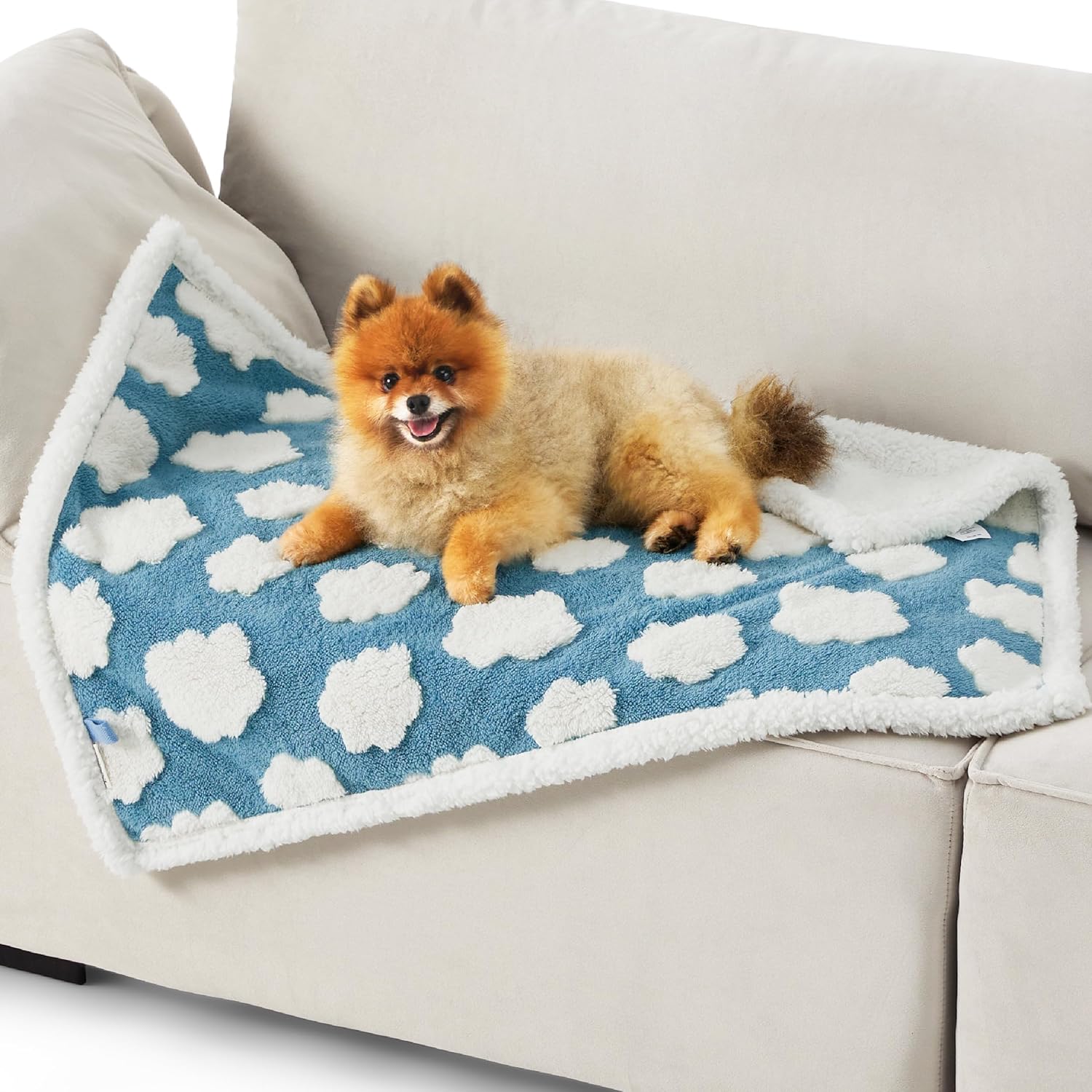 Lesure Waterproof Puppy Blanket for Small Dogs - Washable Double Sided Dog Blank...