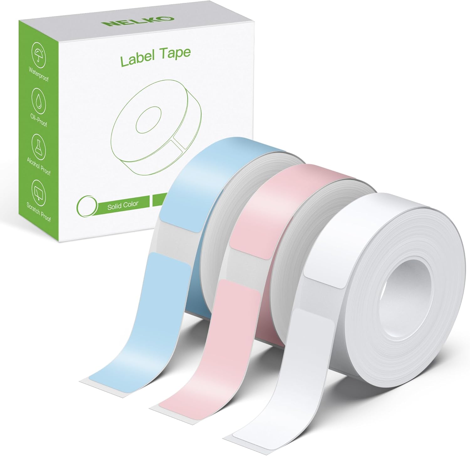 NELKO Genuine P21 Label Maker Tape, Adapted Label Print Paper, 14x40mm (0.55inch...