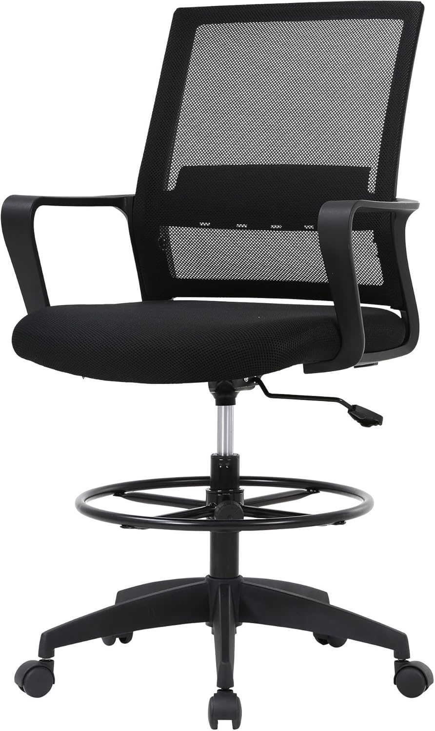 PayLessHere Drafting Chair Computer Standing Desk Chair Tall Office Chair with L...