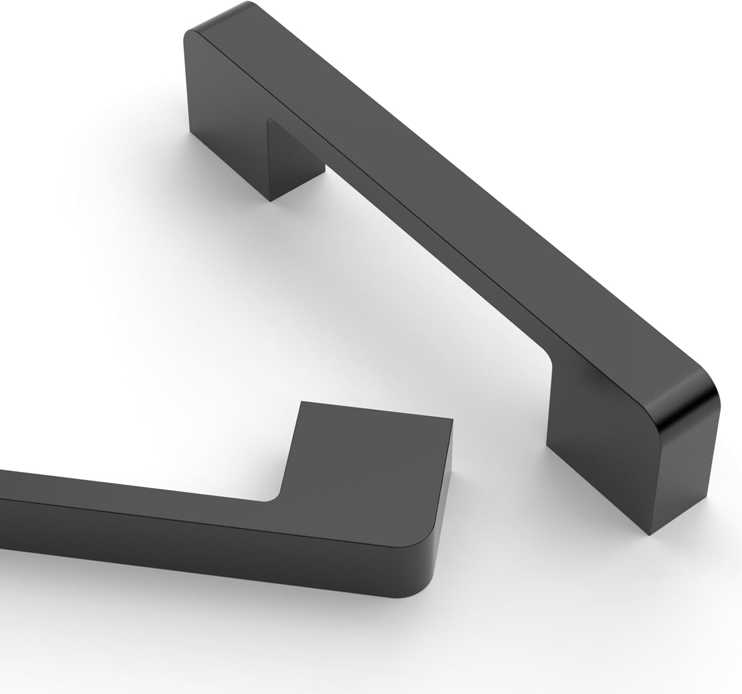 Asidrama 10 Pack 3.75 Inch(96mm) Matte Black Kitchen Cabinet Handles, Cabinet Pu...