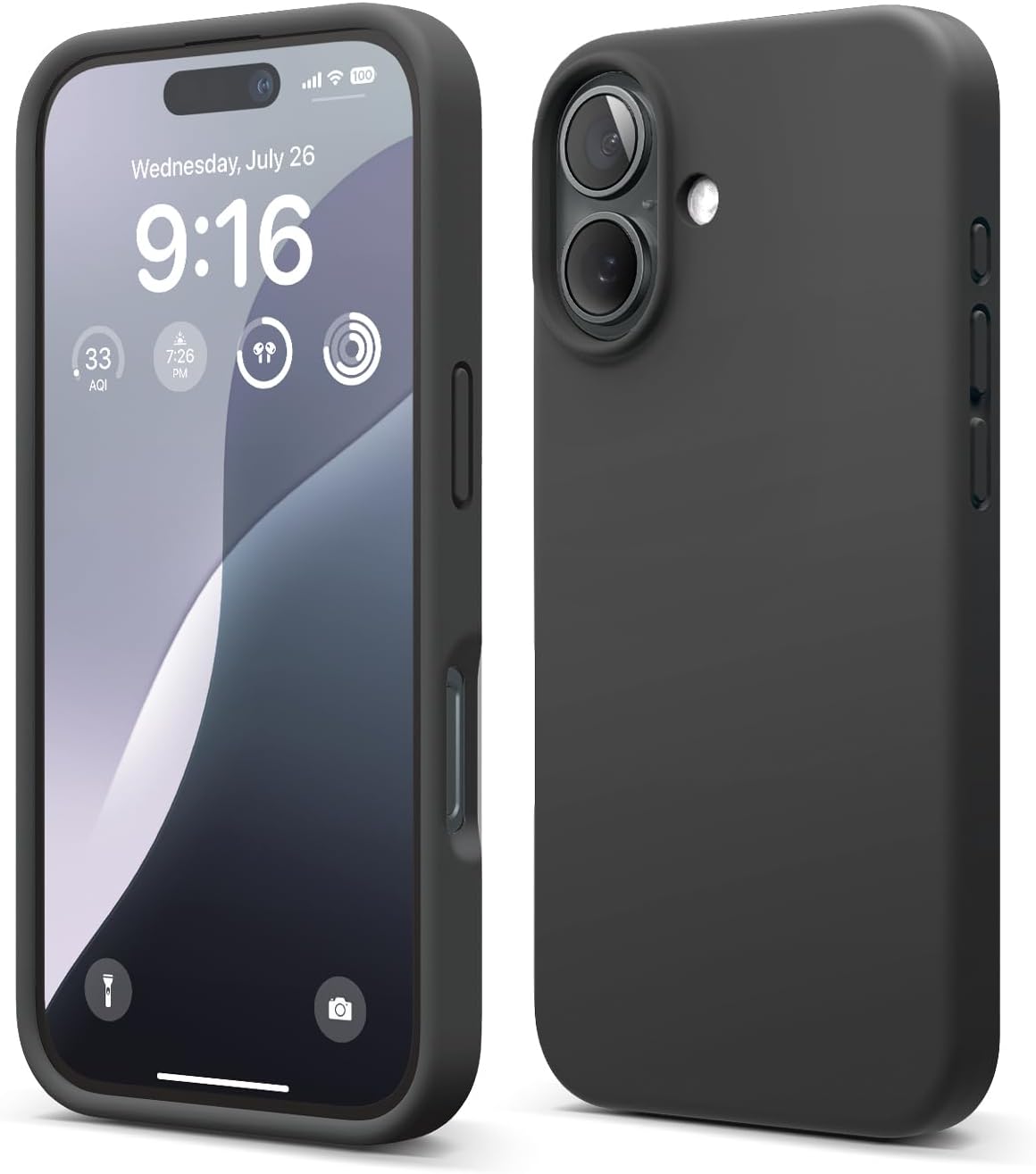 elago Compatible with iPhone 16 Case, Premium Liquid Silicone Case, Full Body Pr...