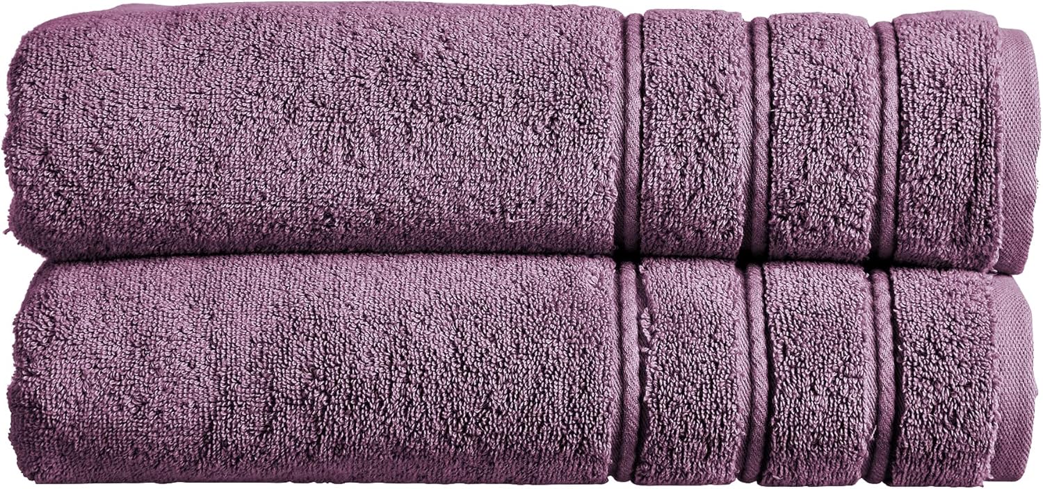 Christy Antalya Large Bath Sheets | Set of 2 | 100% Turkish Cotton | 600GSM | So...
