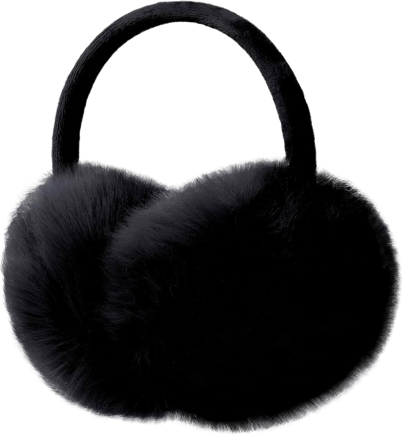 Justay Comf Foldable Ear Muffs Women Soft Thermal Fluffy Faux Fur Ear Warmers Ea...