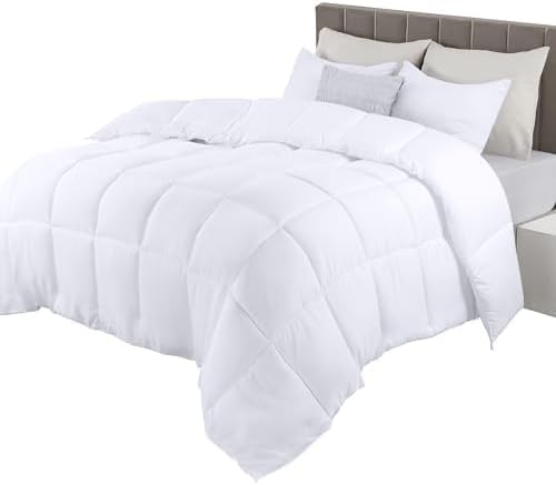 Utopia Bedding King Size Duvet, Box Stitched Solid King Duvet, 10.5 TOG Quilt Ki...
