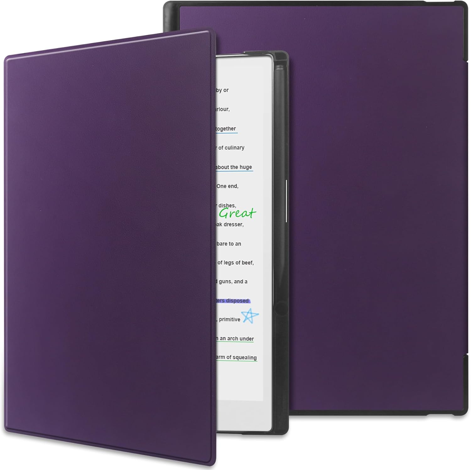 KuRoKo Case for Remarkable Paper Pro Color 11.8”,Slim Hard Back Shell Protective...
