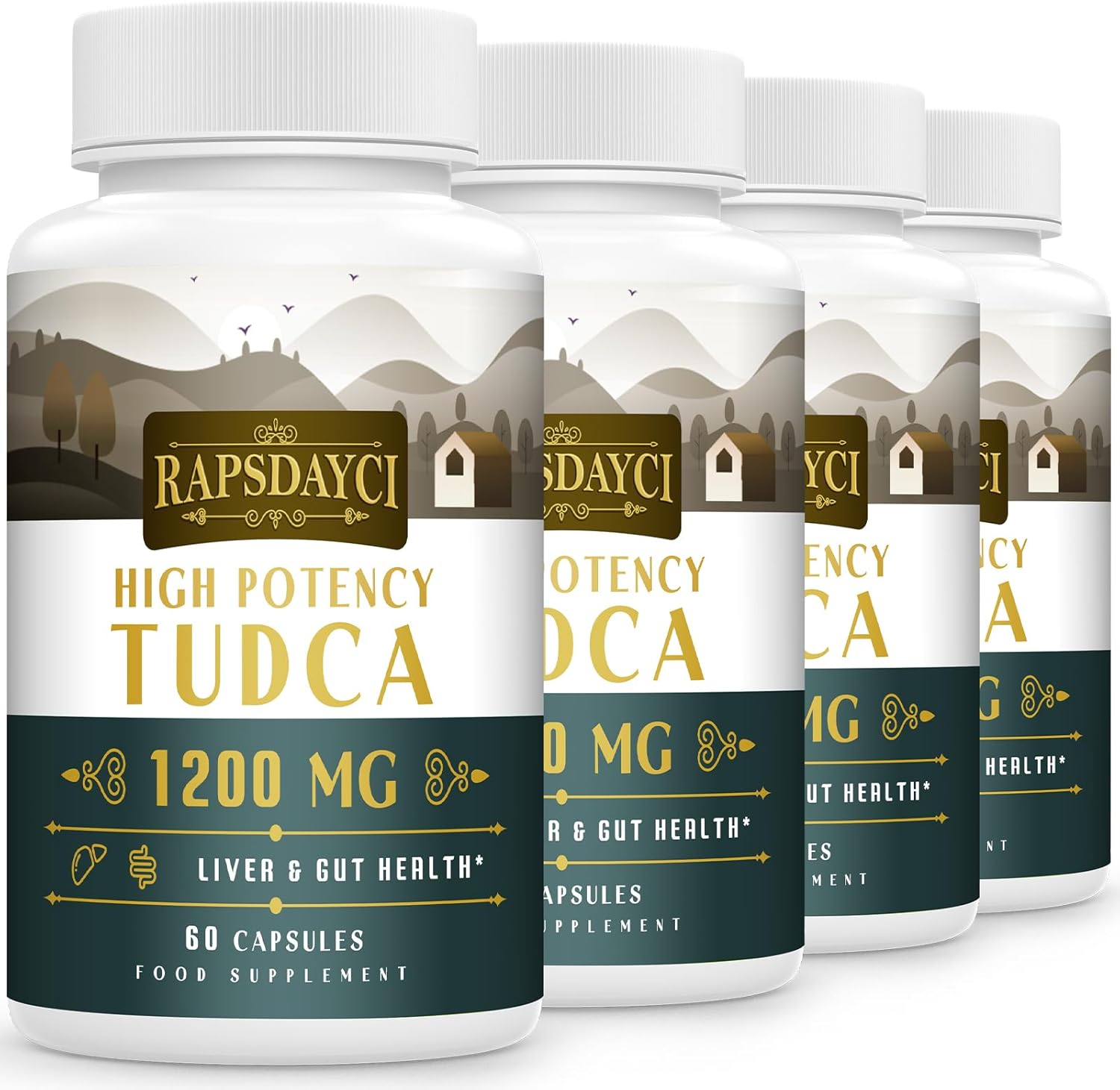 Ultra Strength TUDCA (1200mg Per Serving), 240 Capsules - Tauroursodeoxycholic A...