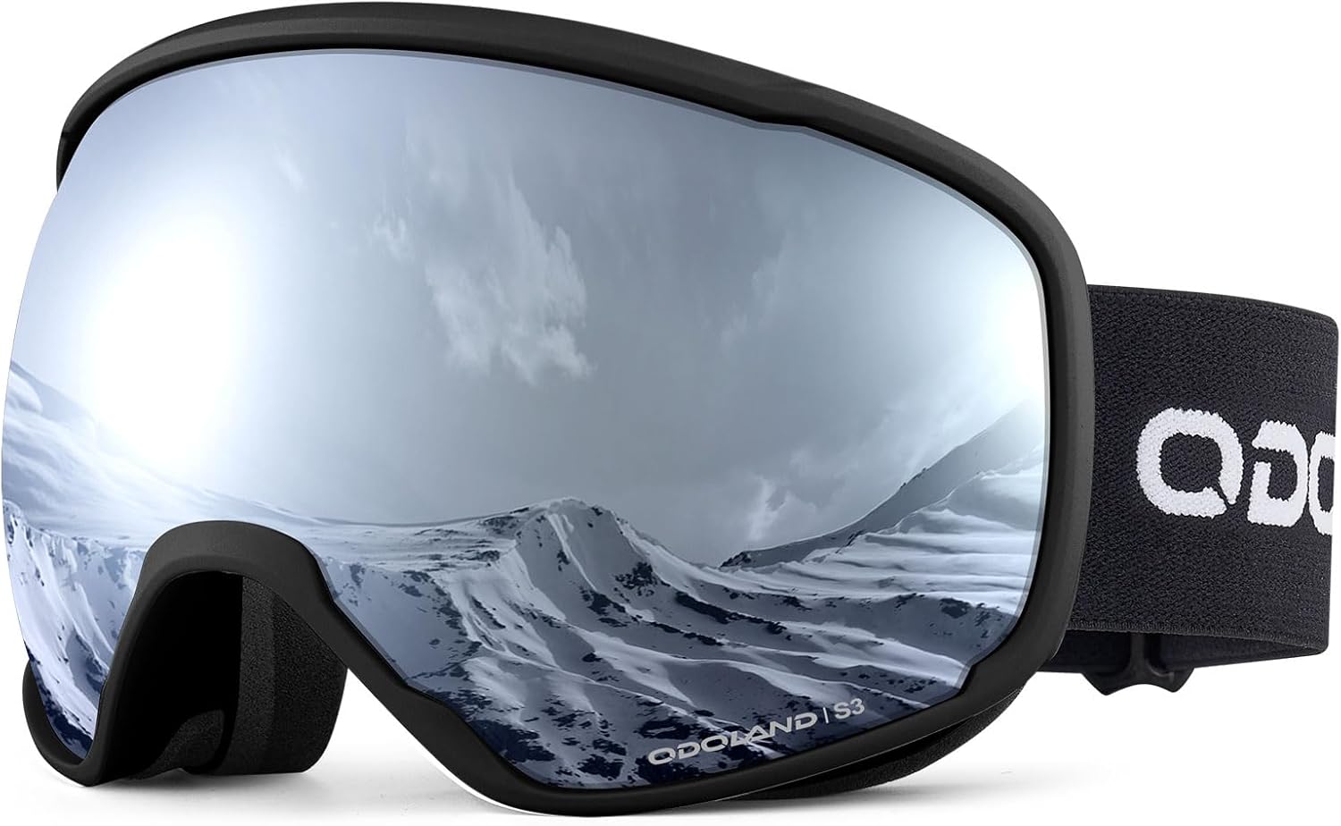 Odoland Snow Ski Goggles S2 Double Lens Anti-Fog OTG Windproof UV400 Eyewear for...