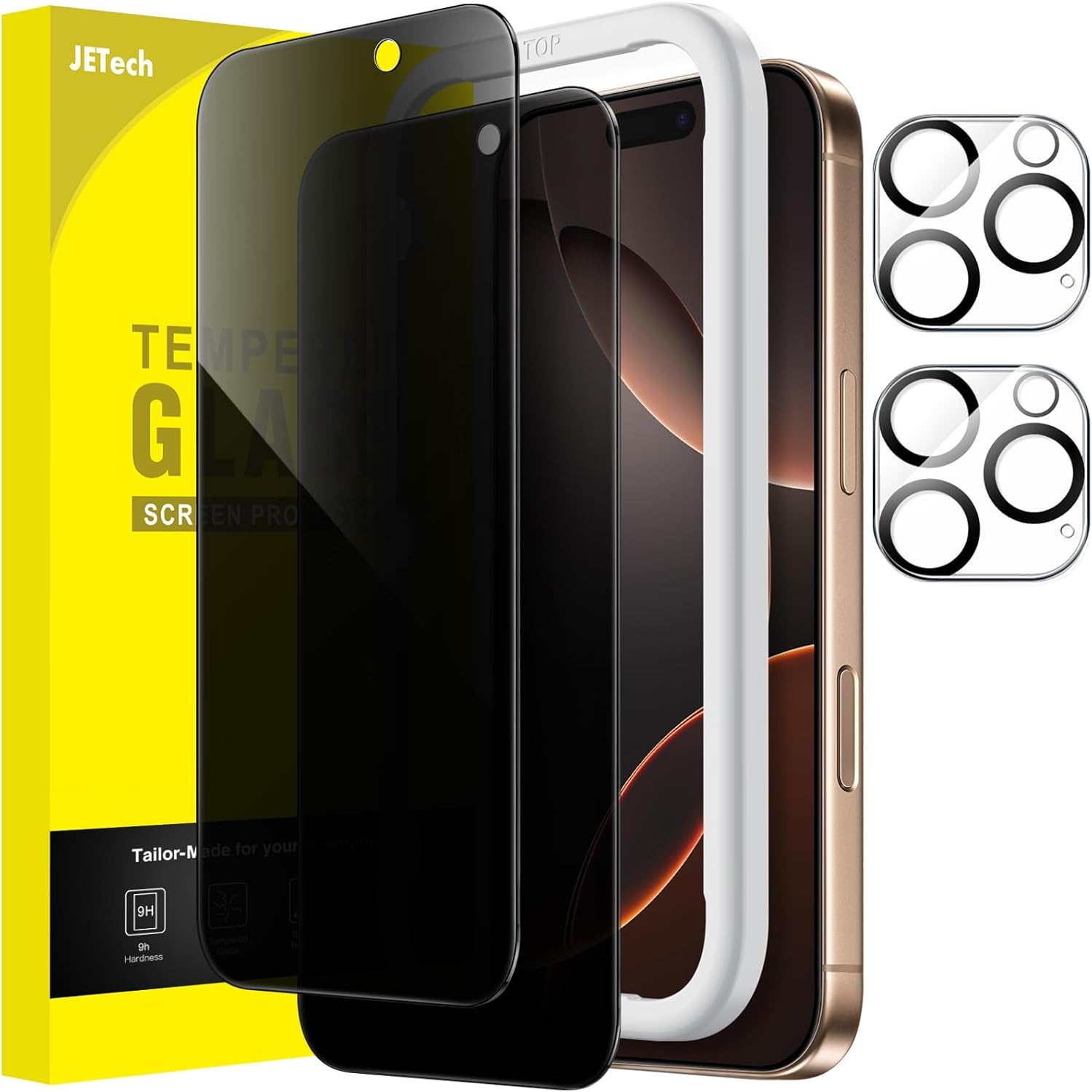JETech Privacy Screen Protector for iPhone 16 Pro Max 6.9-Inch with Camera Lens...