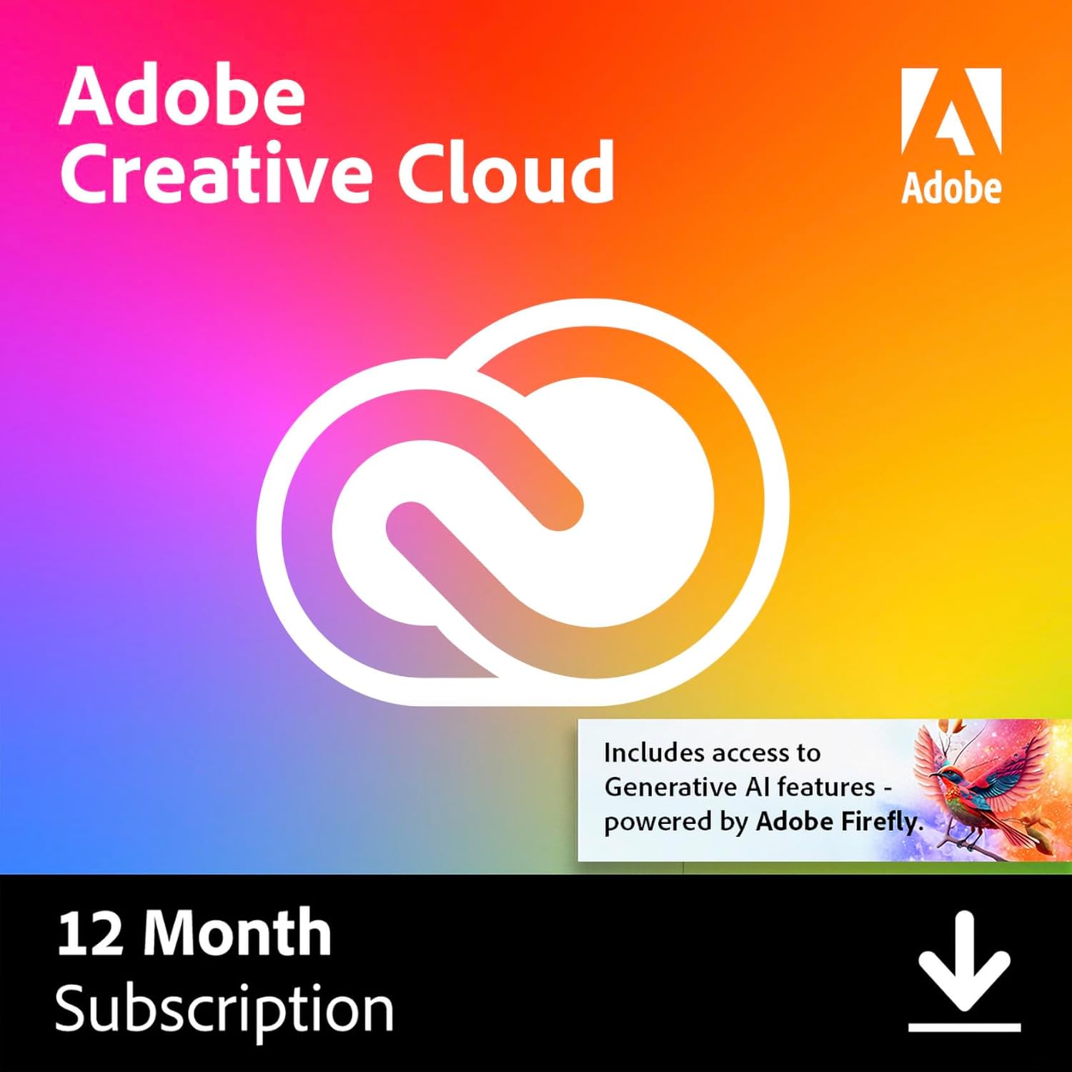 Adobe Creative Cloud|Graphic Design|AI Features|PC/MAC|Digital Download One-Time...