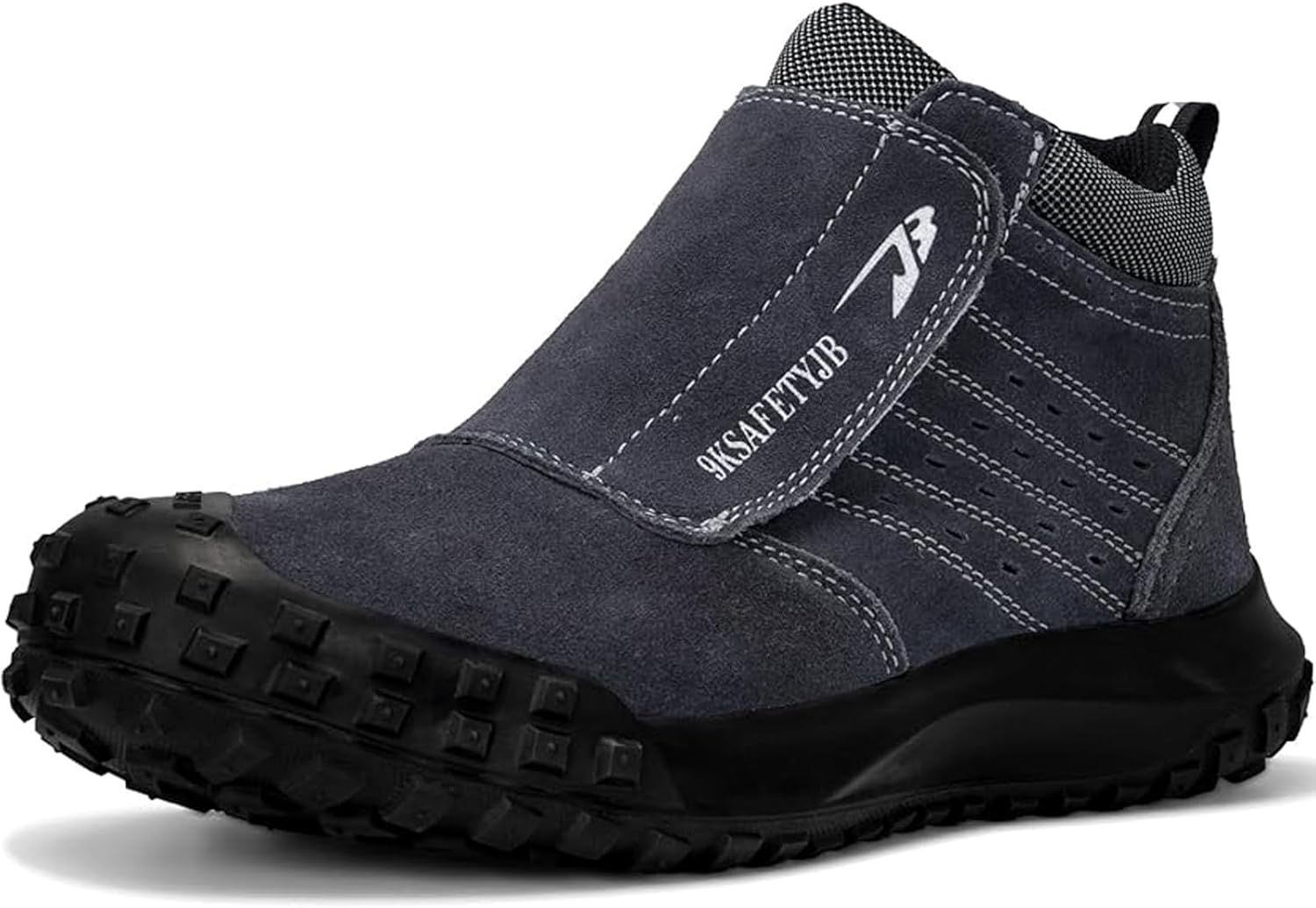 Welding Work Boots for Men Slip on Steel Toe Shoes for Men Soft Comfortable Safe...