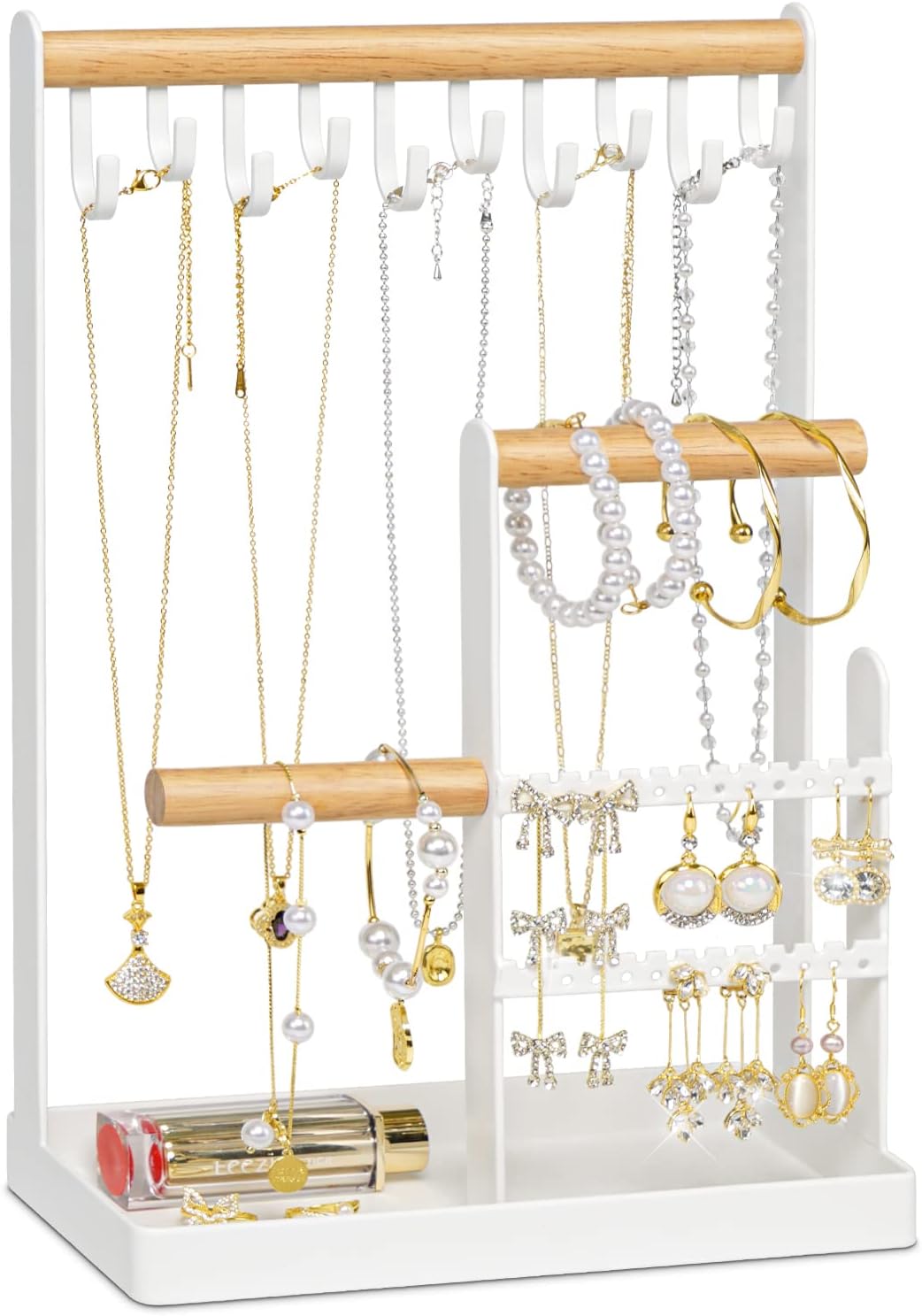 metwoods Jewellery Organiser Stand-4 Tier Earring...