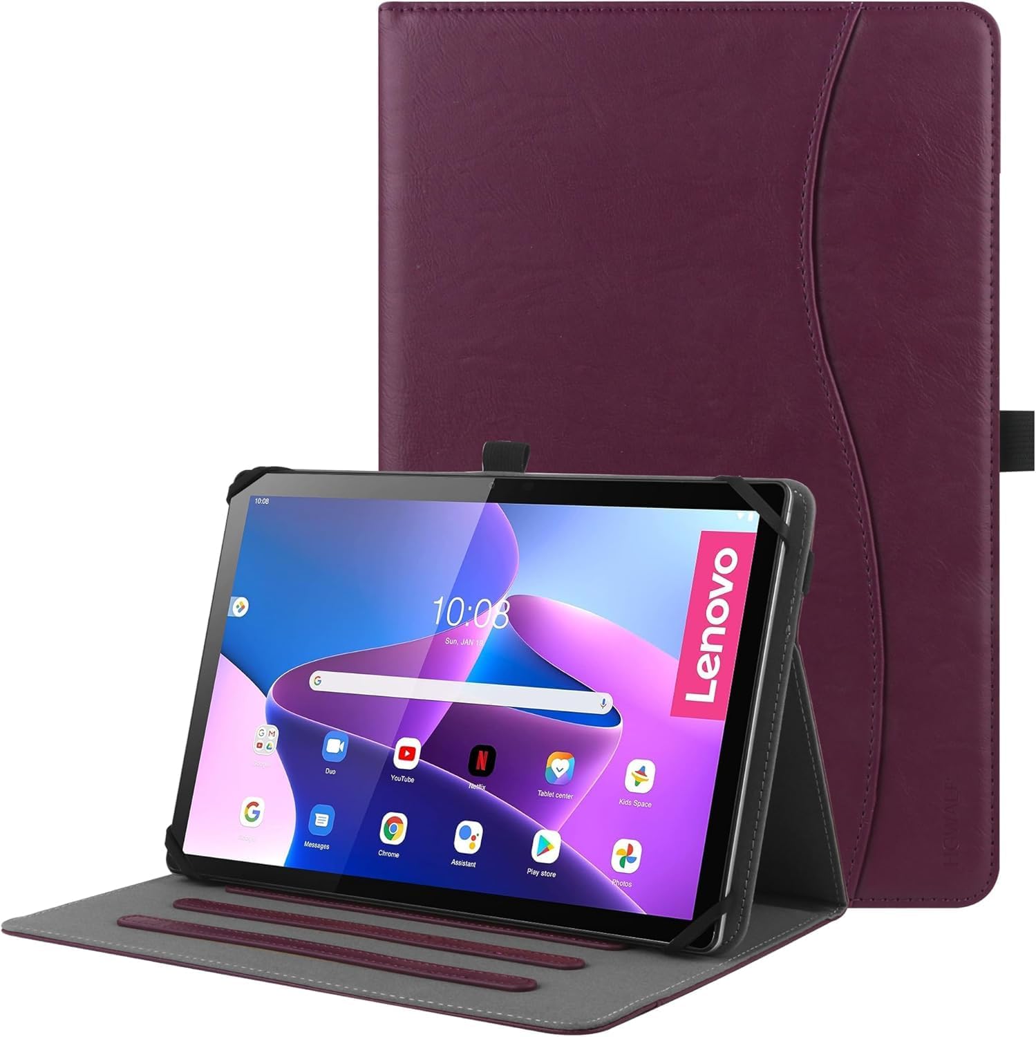 Universal Case for 9inch-10.5inch Tablet,Multi-Viewing Angels PU Leather Stand F...