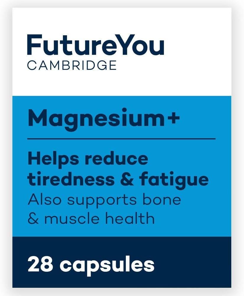 Magnesium+ 575mg Supplement – 28 High Strength Magnesium Capsules – Magnesium La...